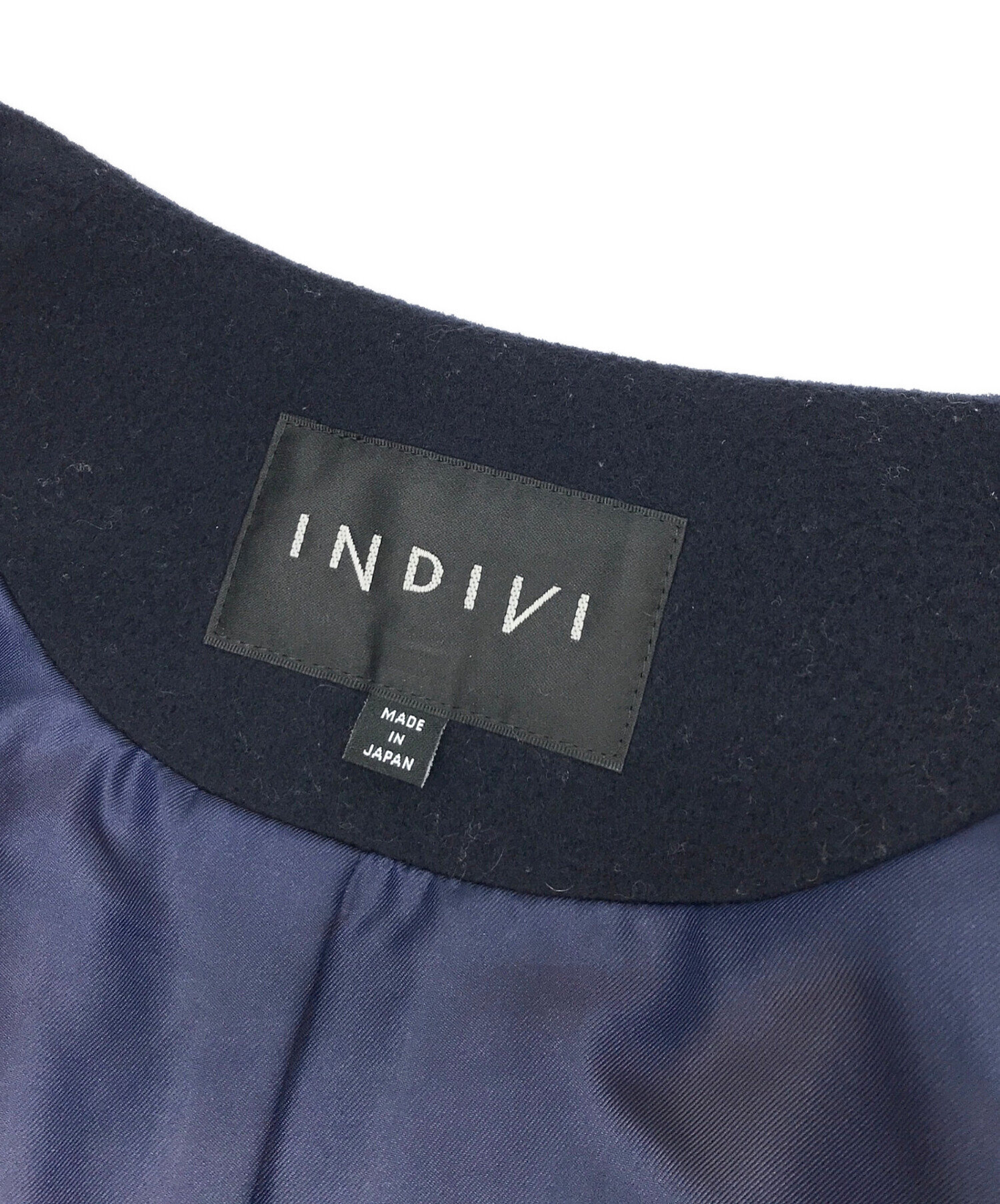 中古・古着通販】INDIVI (インディヴィ) ノーカラージャケット