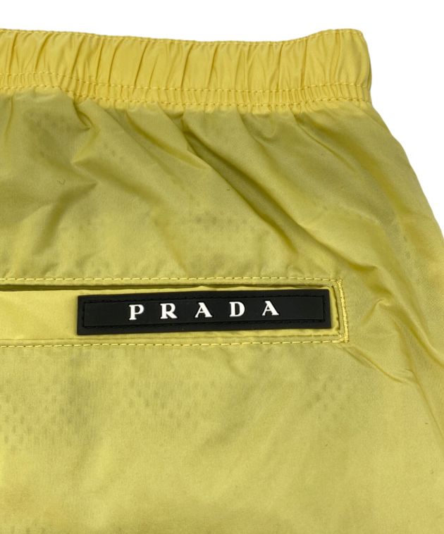 中古・古着通販】PRADA (プラダ) Nylon Swim Shorts イエロー サイズ