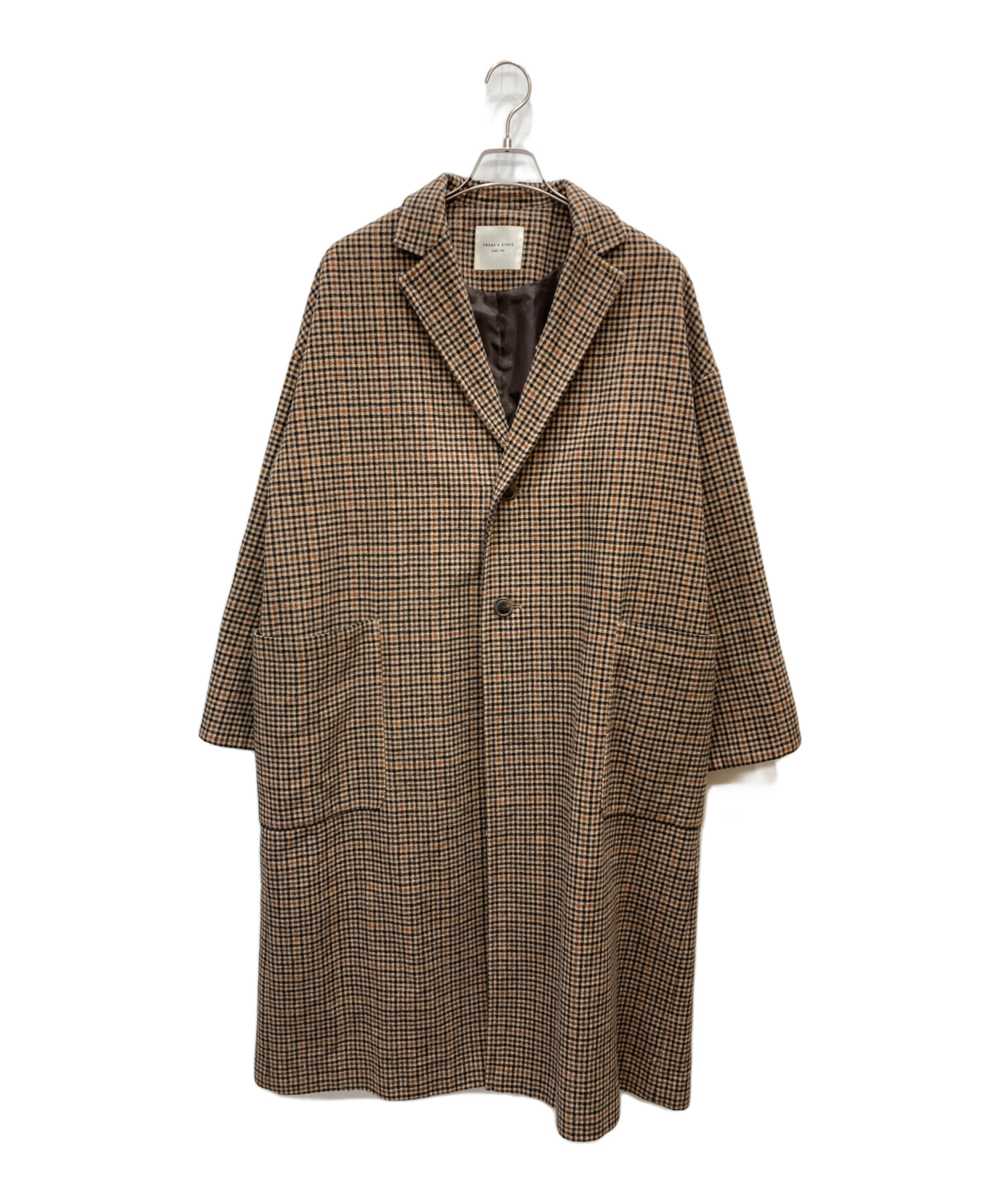 FREAK'SSTORE フリークスストア チェスターコート 千鳥格子 FREAK'S