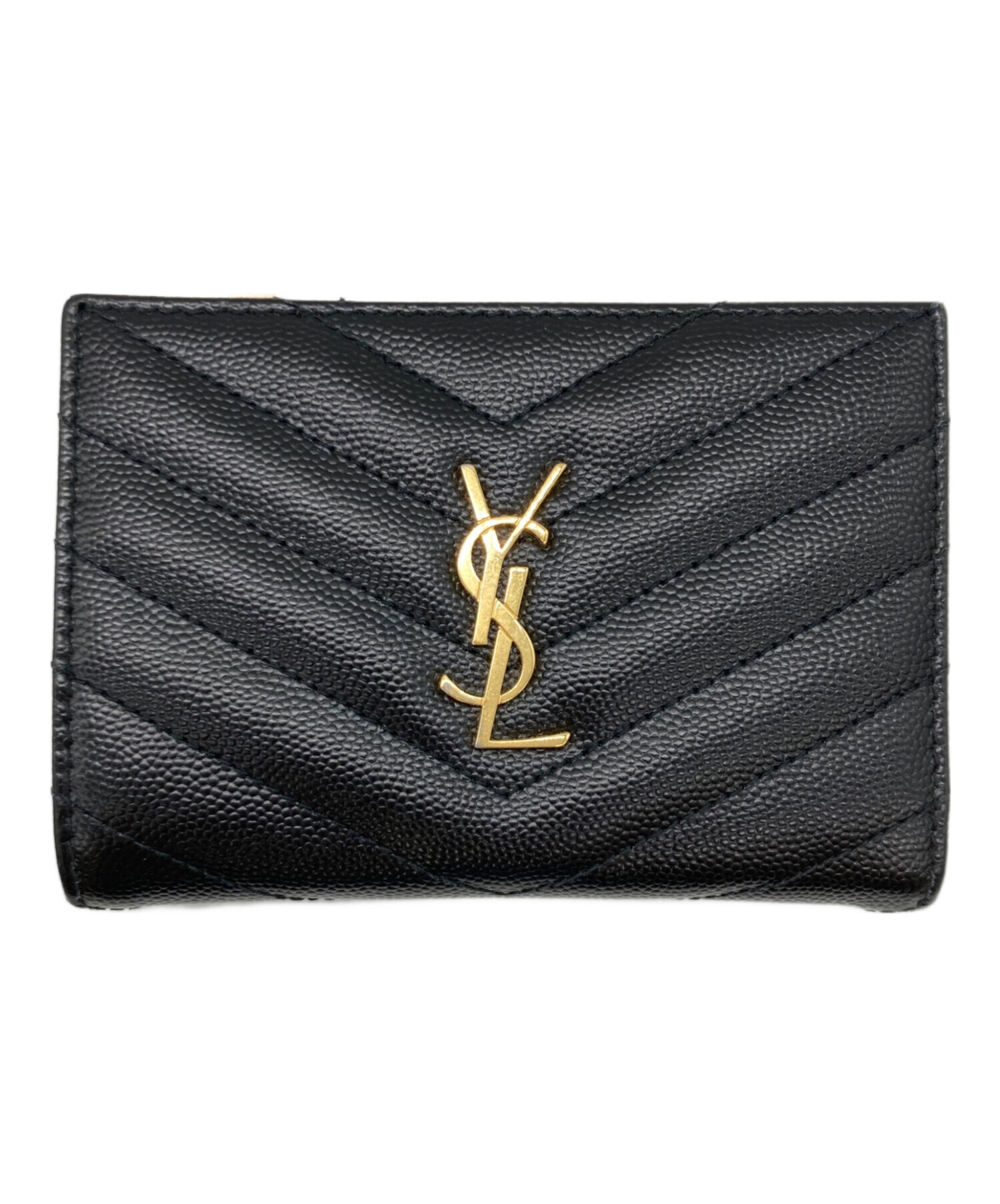 中古・古着通販】Yves Saint Laurent (イヴサンローラン) 2つ折り財布  