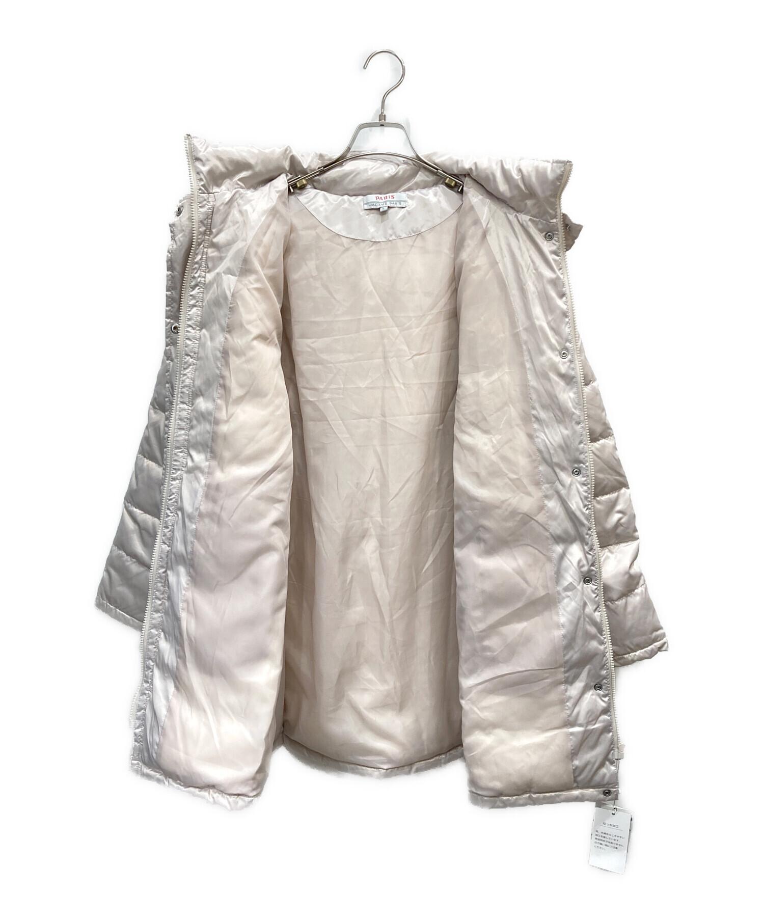 中古・古着通販】MADAME PARIS (マダムアパリ) ダウンコート ベージュ 