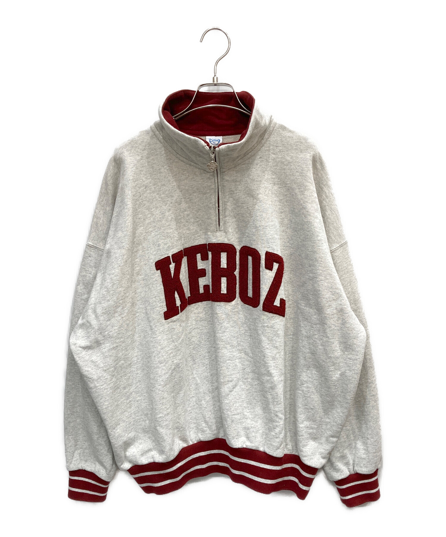 KEBOZ グレー ハーフジップ KEBOZ ハーフジップ トレーナー 中古・古着 