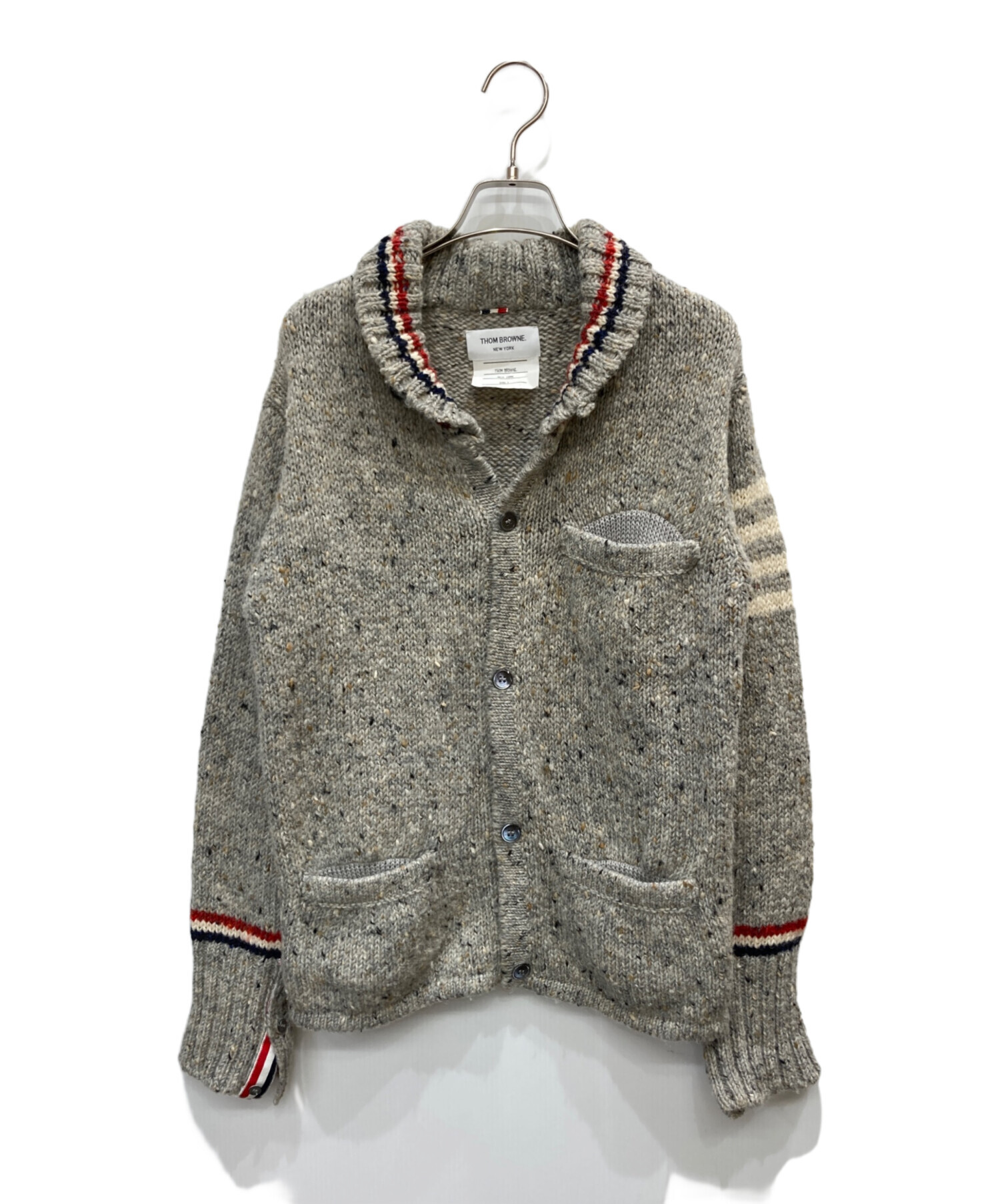THOM BROWNE グレー カーディガン SIZE 1 グレー（灰色）系 THOM