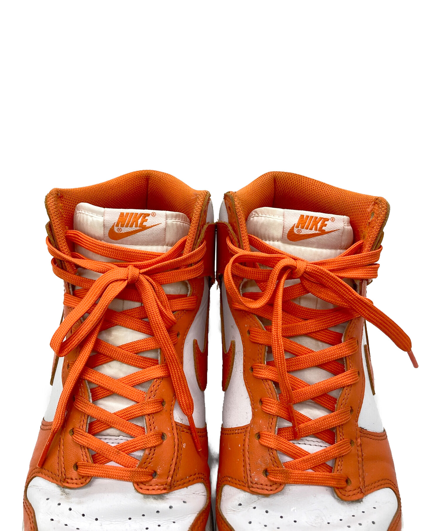中古・古着通販】NIKE (ナイキ) スニーカー ホワイト×オレンジ サイズ 