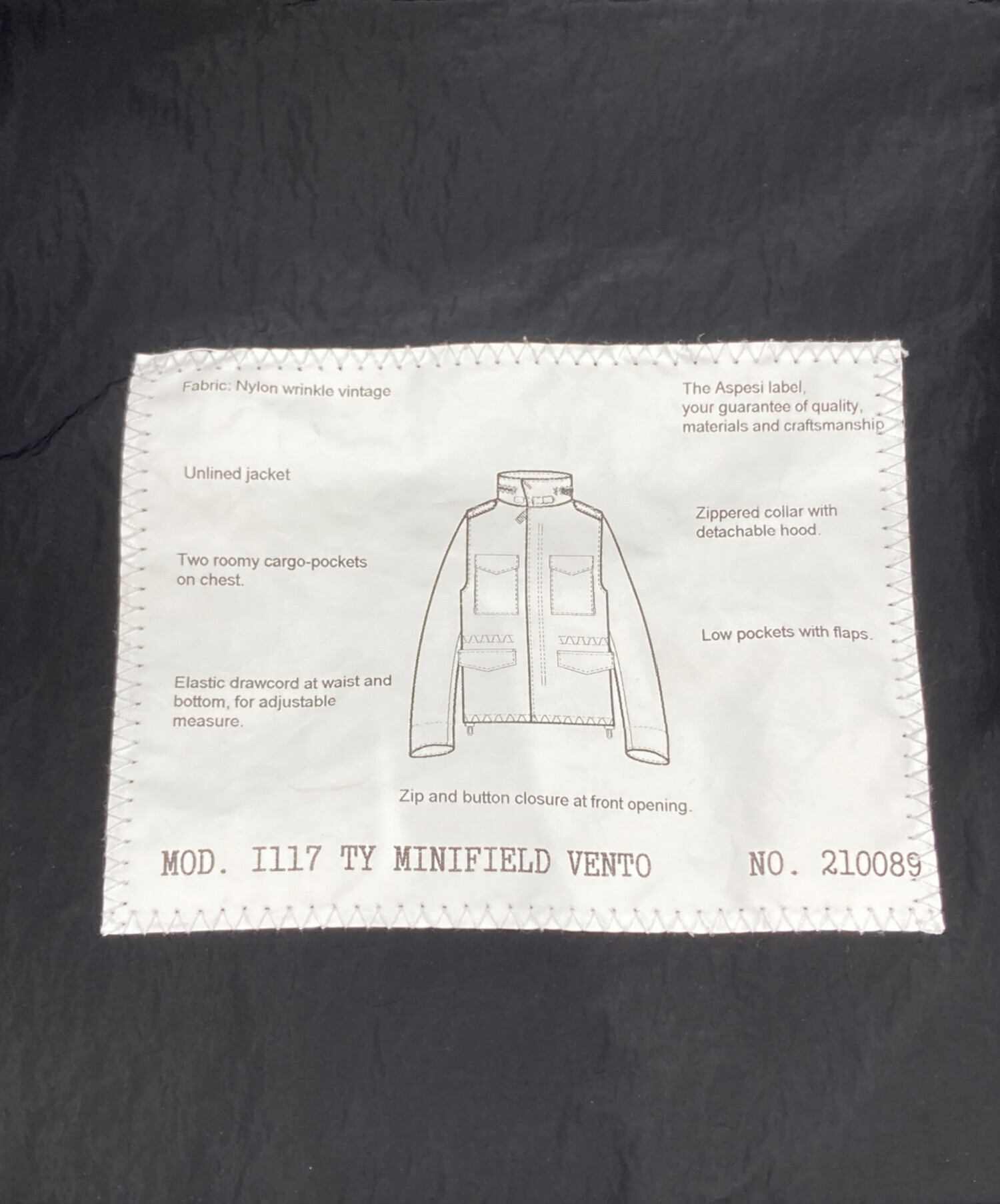 中古・古着通販】ASPESI (アスペジ) ナイロンM-65フィールド 中古・古着通販】ASPESI (アスペジ) ナイロンM-65フィールド