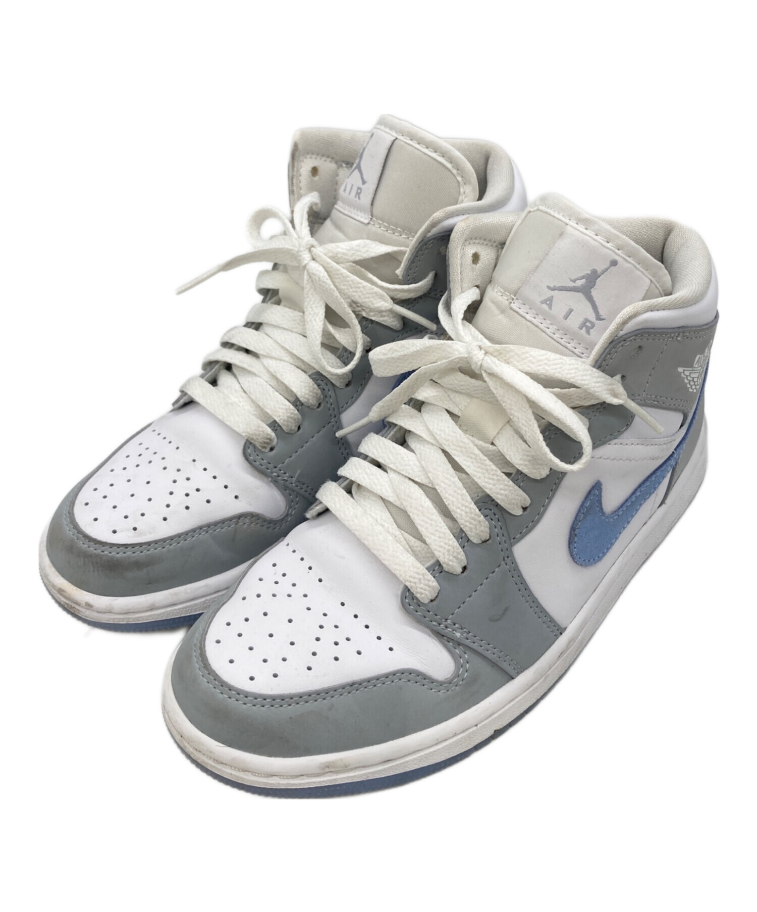 中古・古着通販】NIKE (ナイキ) WMNS AIR JORDAN 1 MID WOLF GREY 