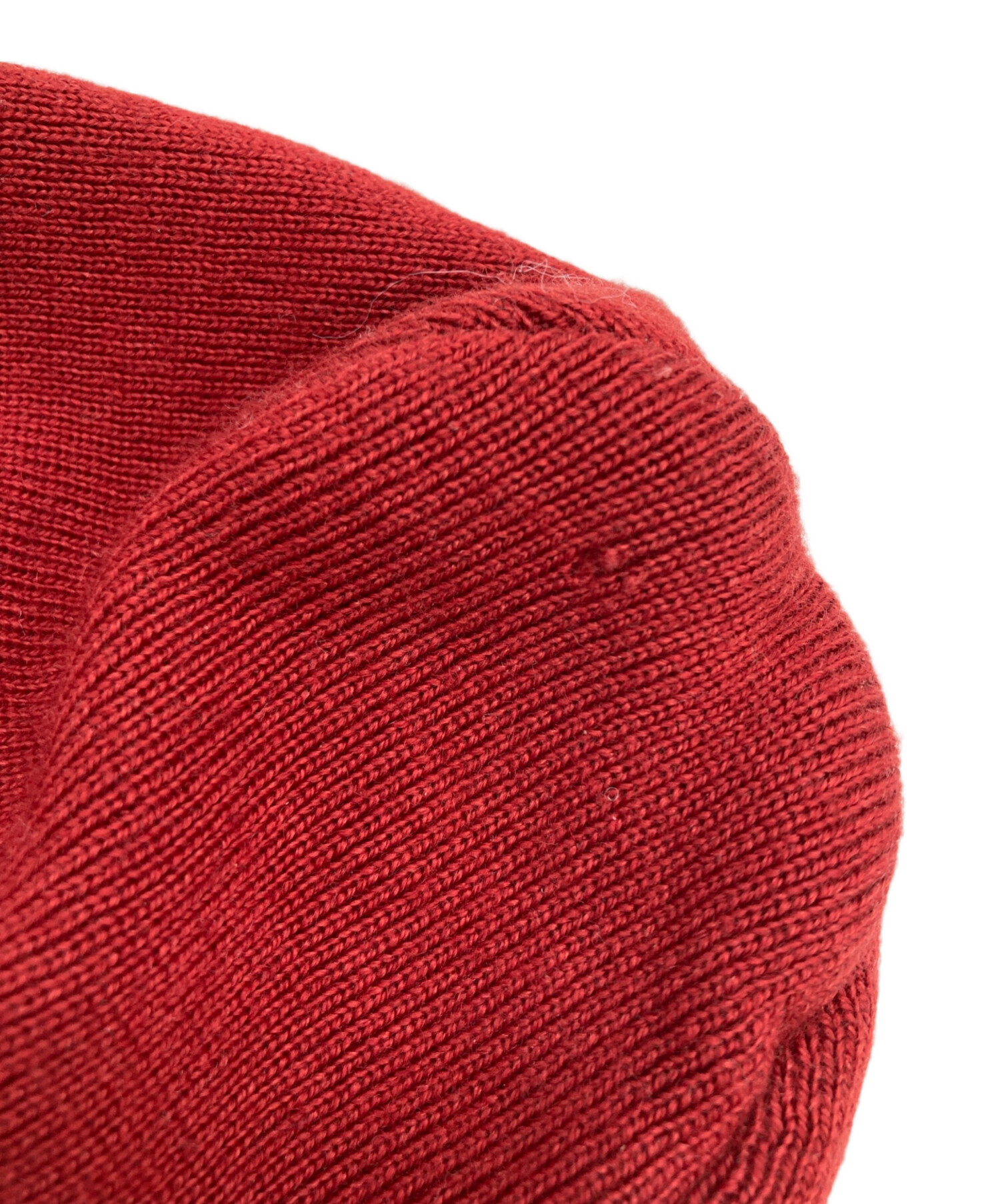 【極美品】　GUCCI   グッチ　 ニット帽　ビーニー　シルク　カシミヤ　赤 中古・古着通販】GUCCI (グッチ) ニット帽 レッド サイズ:L｜ブランド