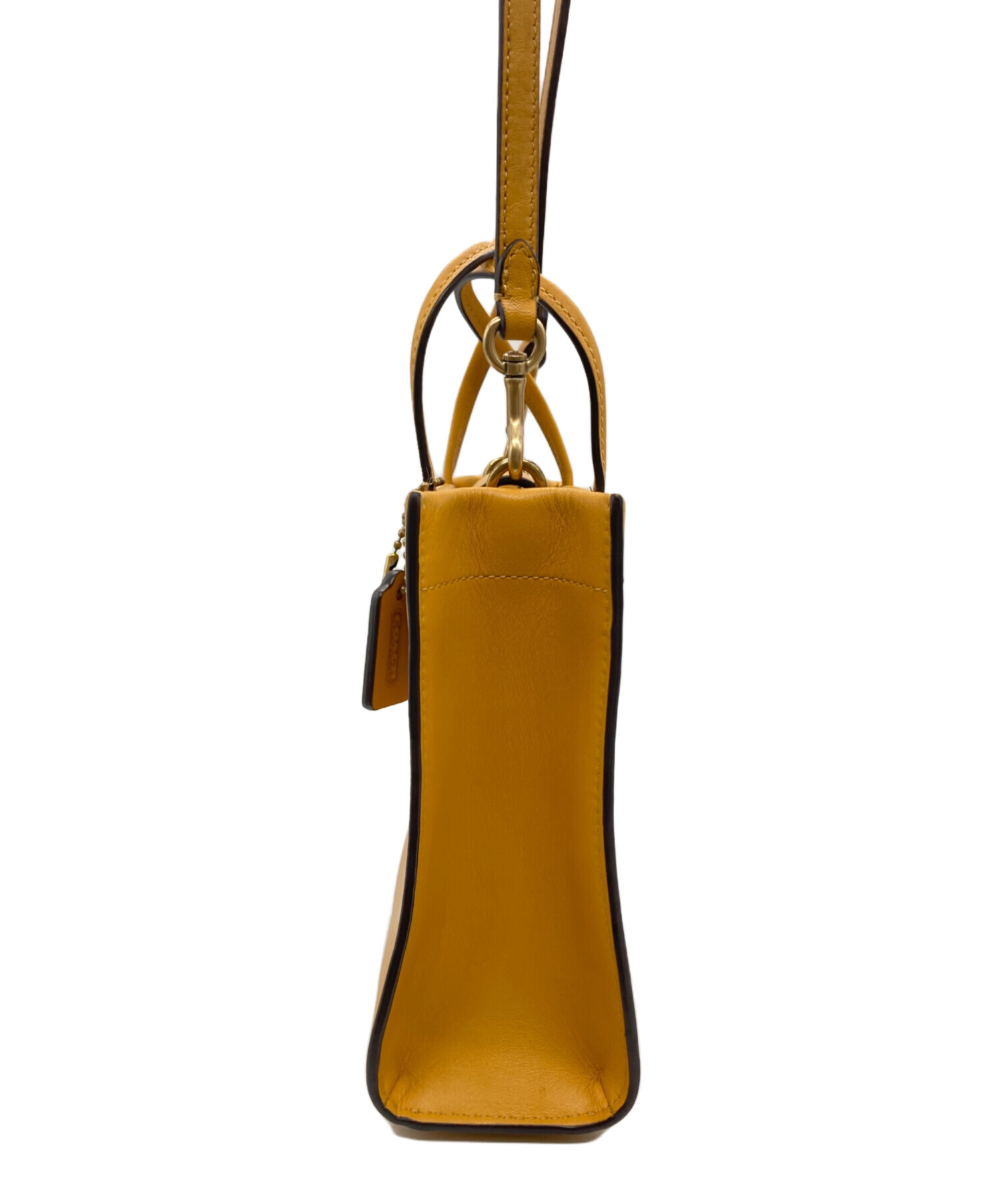 中古・古着通販】COACH (コーチ) ミニカシンショルダーバッグ オレンジ 
