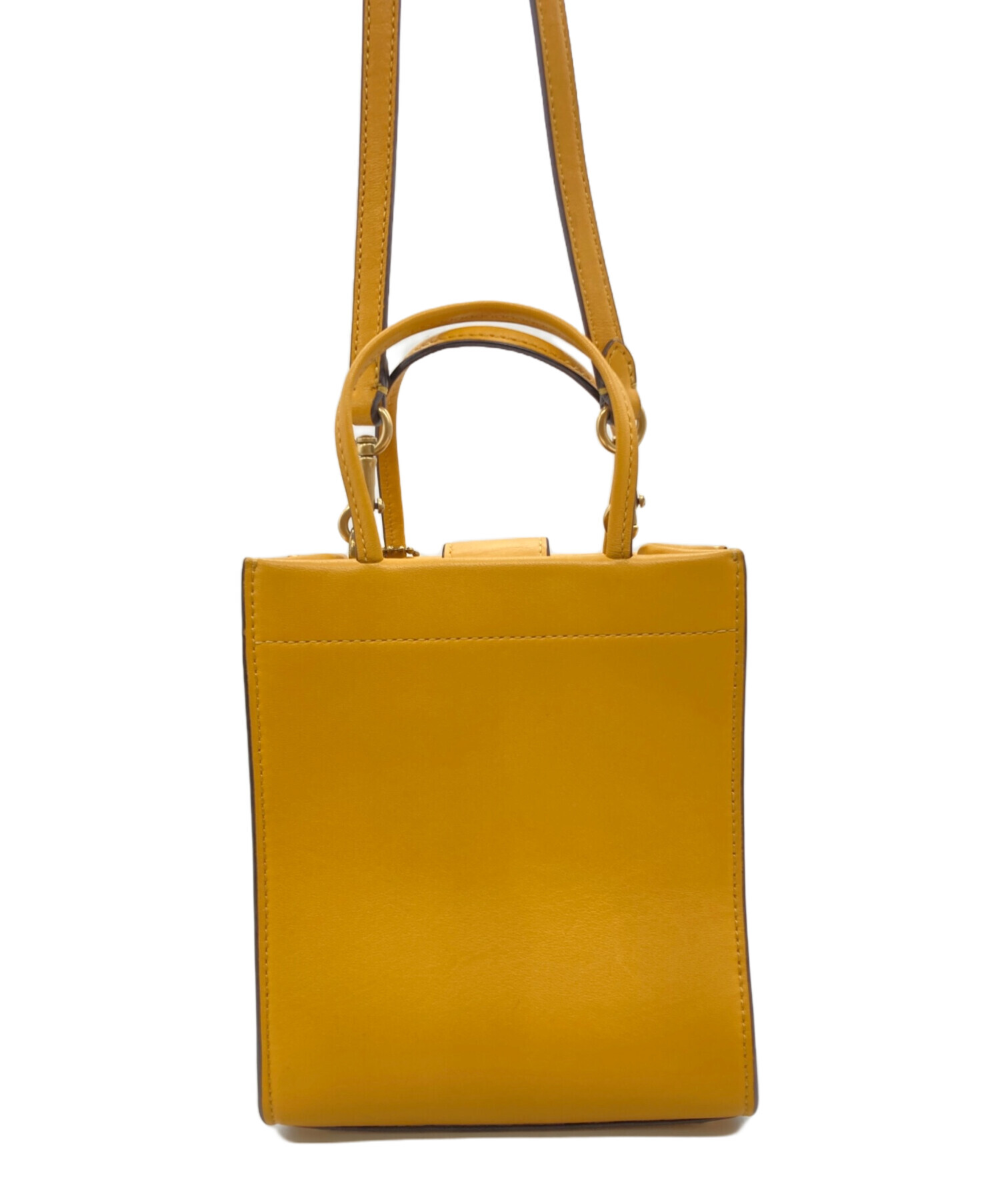 新品 未使用COACH コーチ ショルダーバッグ レザー キルティング イエロー COACH（コーチ） 国内発送 バッグ レディース ショルダーバッグ