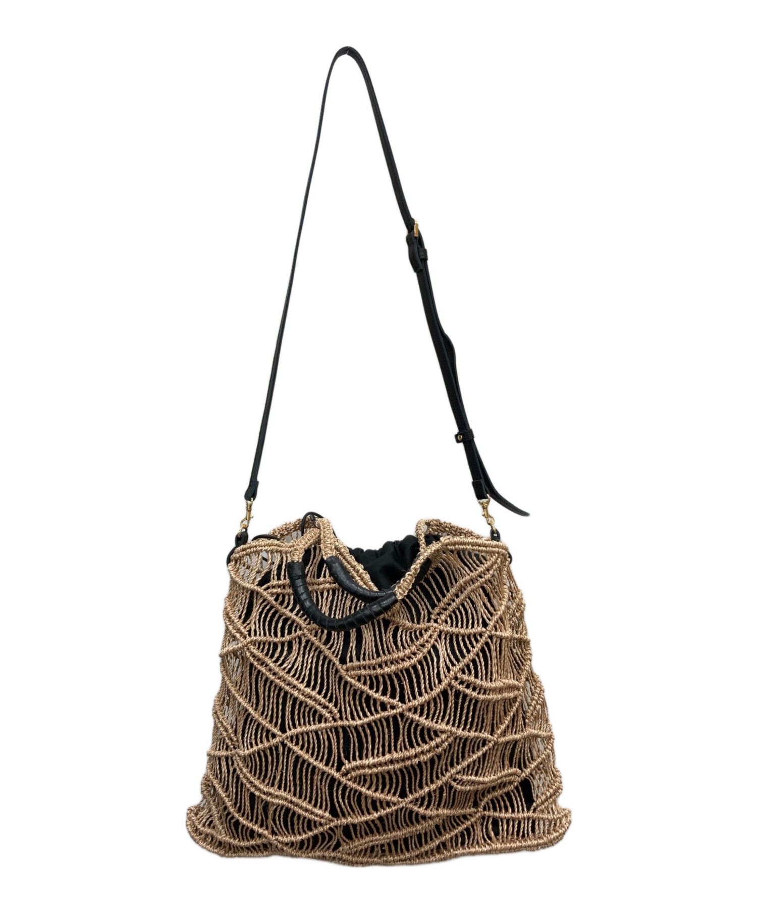 ikot かごバッグ ベージュ　新品未使用タグ付き ikot かごバッグ ベージュ 新品未使用タグ付き ikot かごバッグ