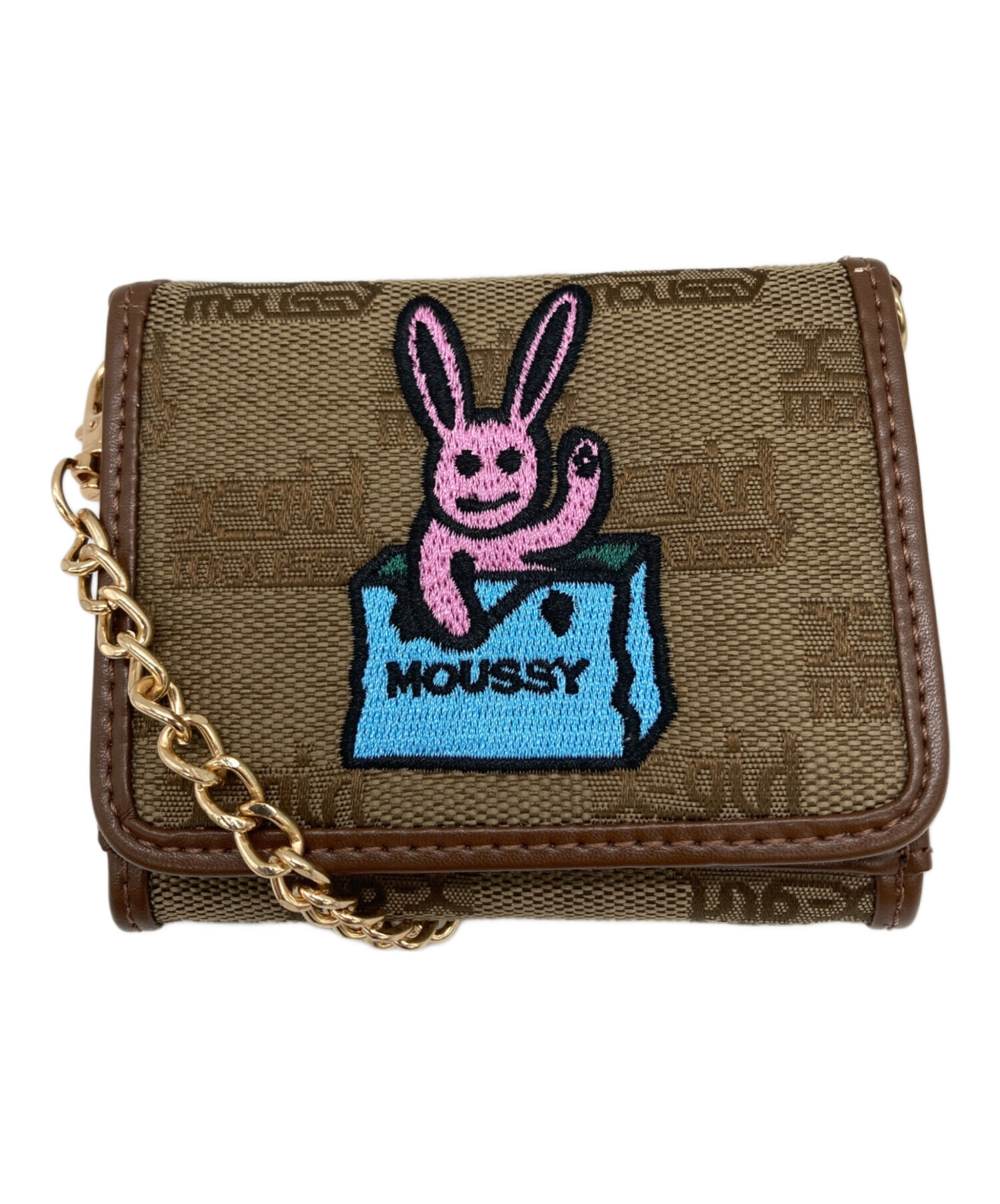 X-GIRL (エックスガール) moussy (マウジー) コインショルダーバック ビット刺繍 ブラウン サイズ:表記なし