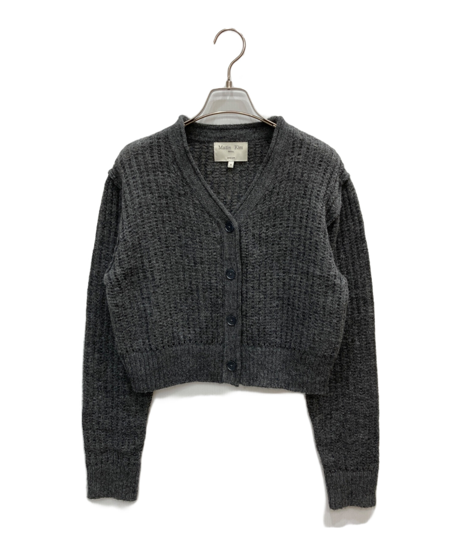 中古・古着通販】matin kim (マーティン・キム) カーディガン グレー
