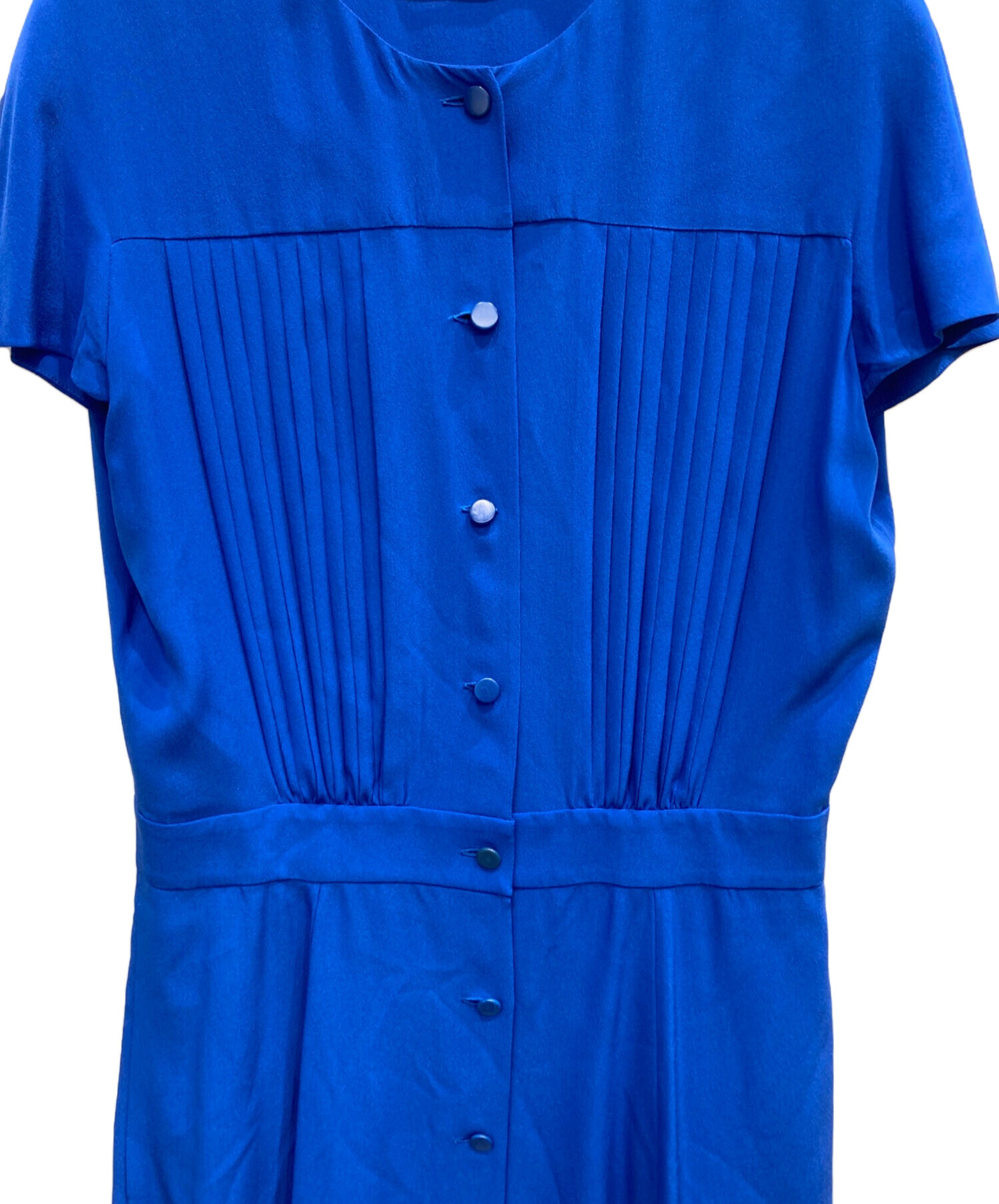中古・古着通販】ETRO (エトロ) シルクワンピース ブルー サイズ:42 