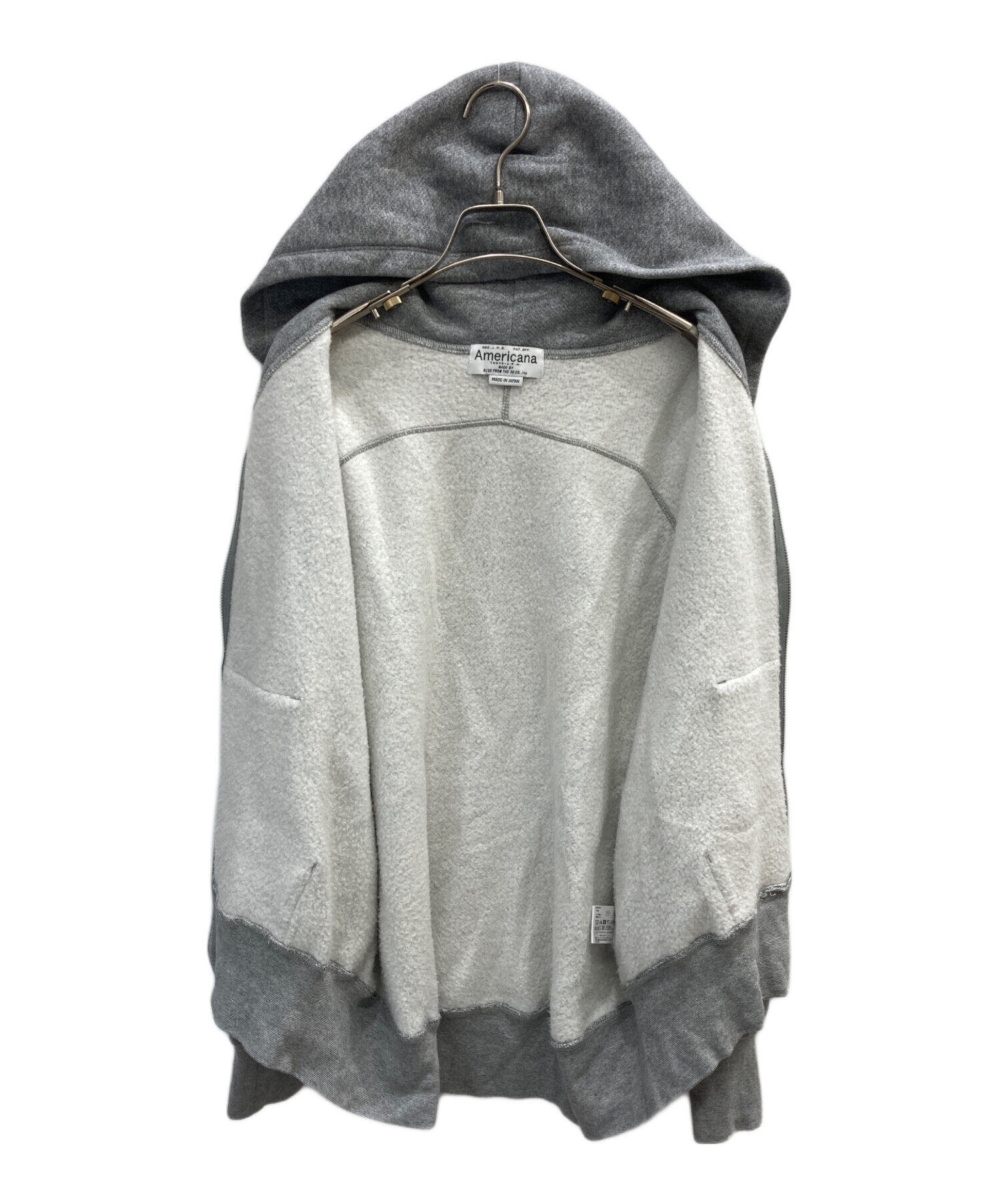 中古・古着通販】Americana (アメリカーナ) WIDE FULLZIP HOODIE 