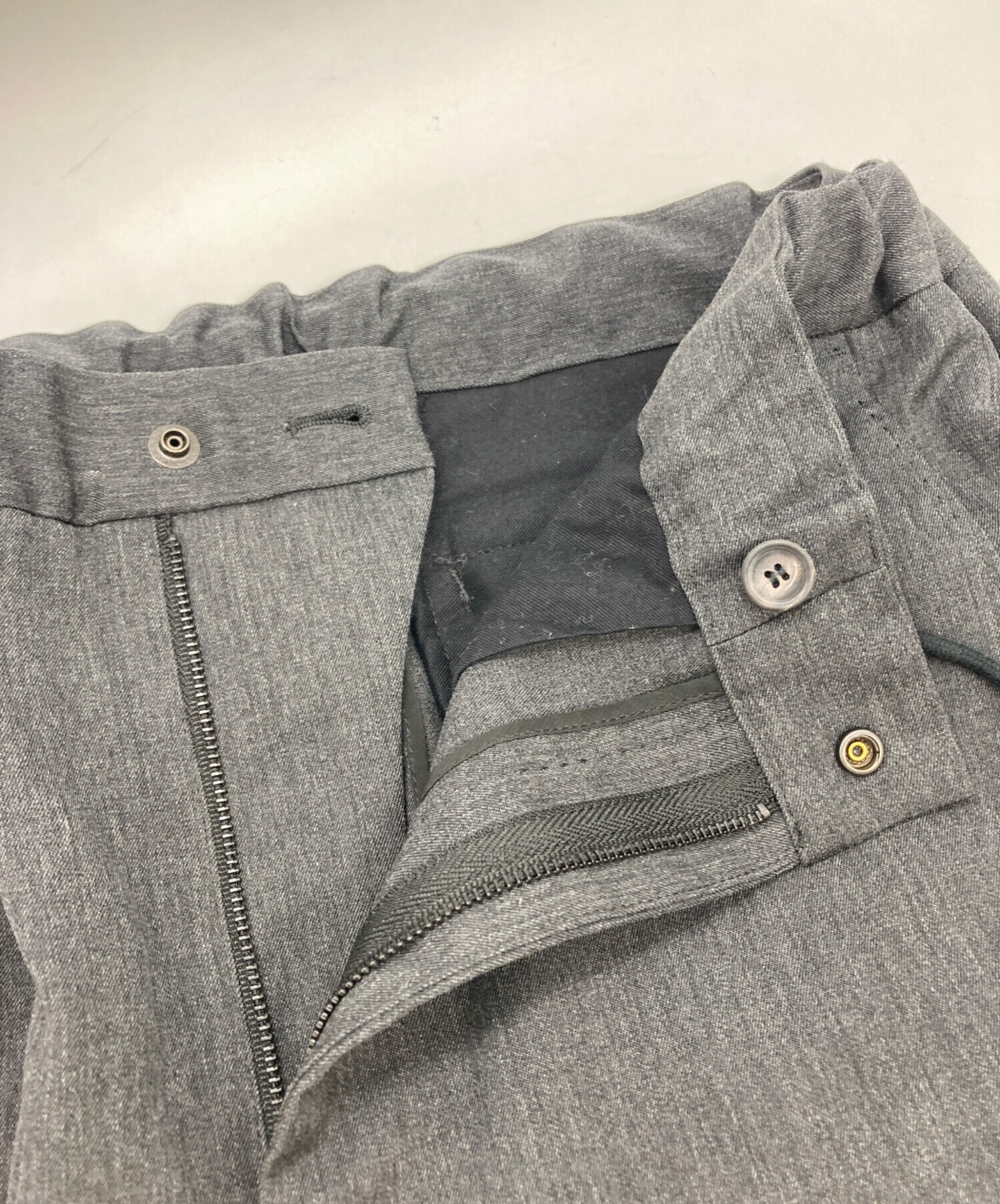 THE RERACS グレー スラックス THE RERACS - THE RERACS ザリラクス スラックス L グレー 【古着