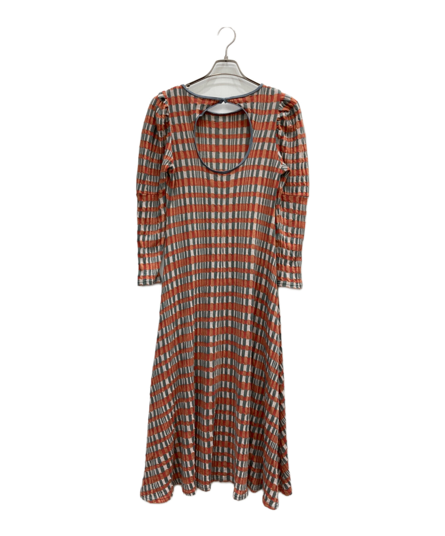 中古・古着通販】Ameri (アメリ) DEKOBOKO CHECK RELAX DRESS 中古・古着通販】Ameri (アメリ) DEKOBOKO CHECK RELAX DRESS