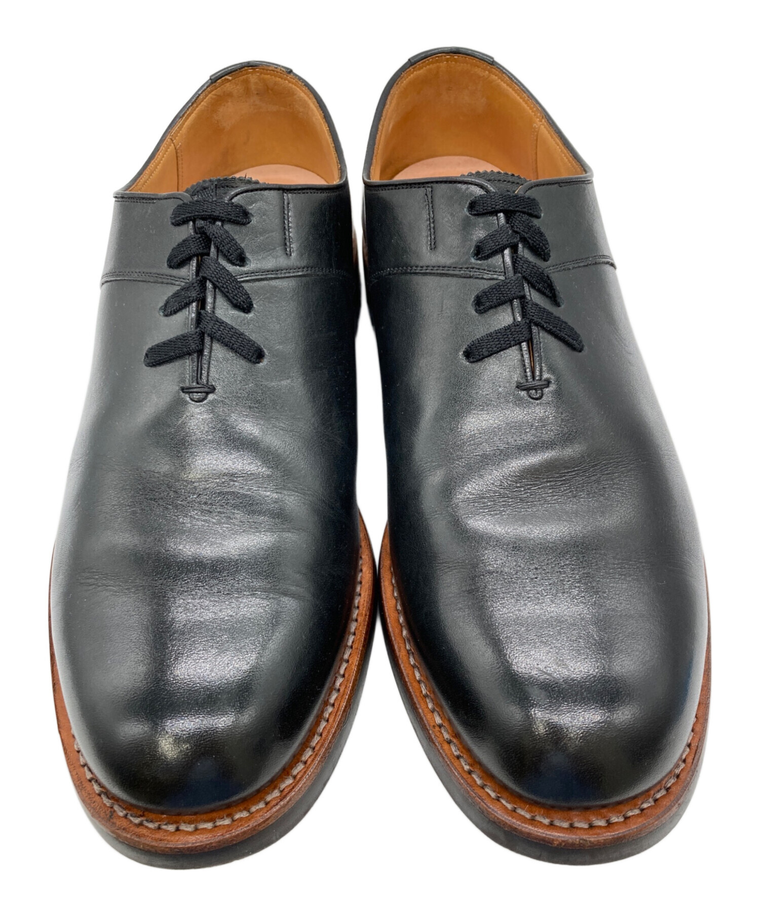 SCOTH GRAINブラックビジネスシューズ 26cm 中古・古着通販】SCOTCH GRAIN (スコッチグレイン) レザーシューズ