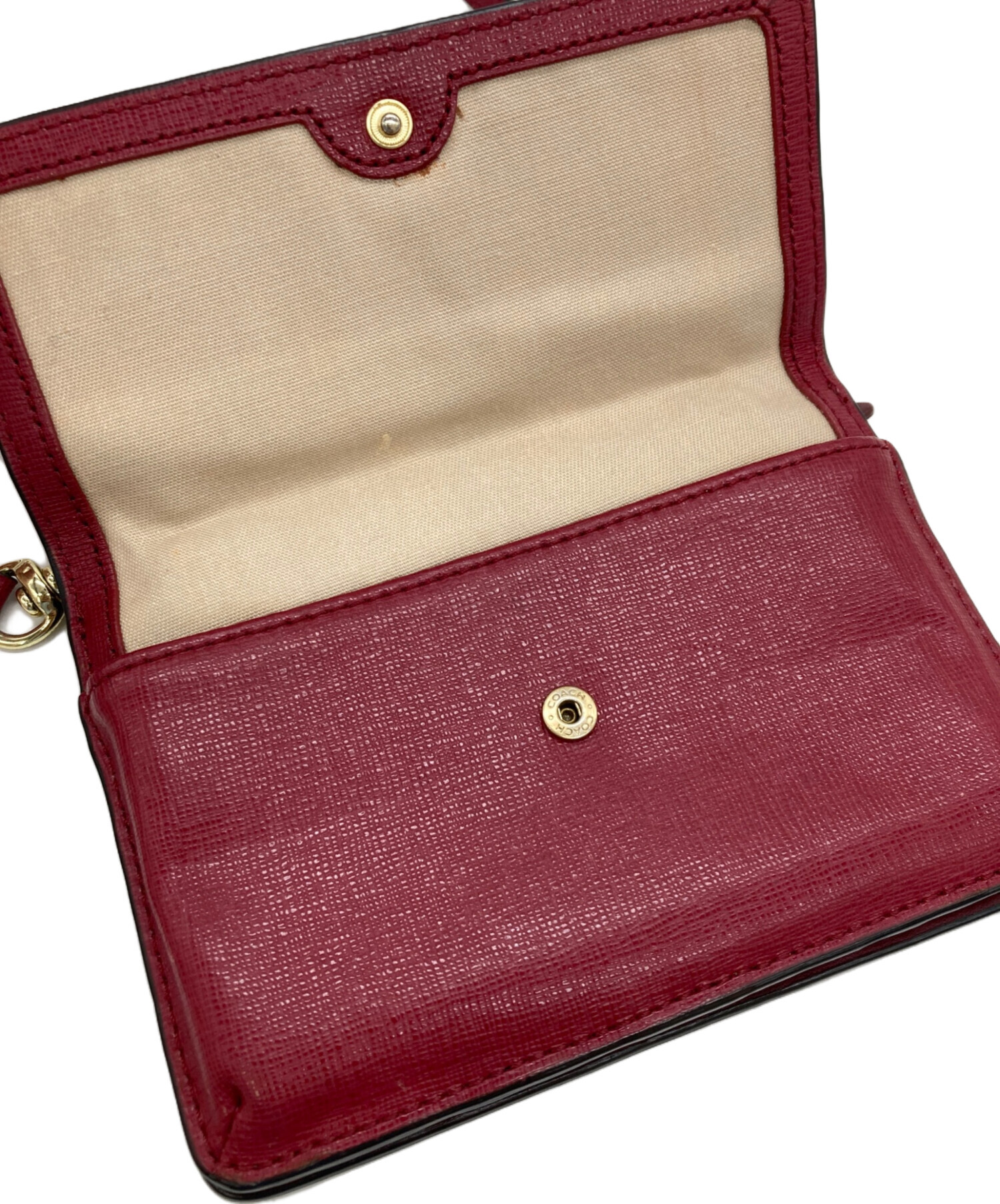 中古・古着通販】COACH (コーチ) ミニウォレットショルダーバッグ 