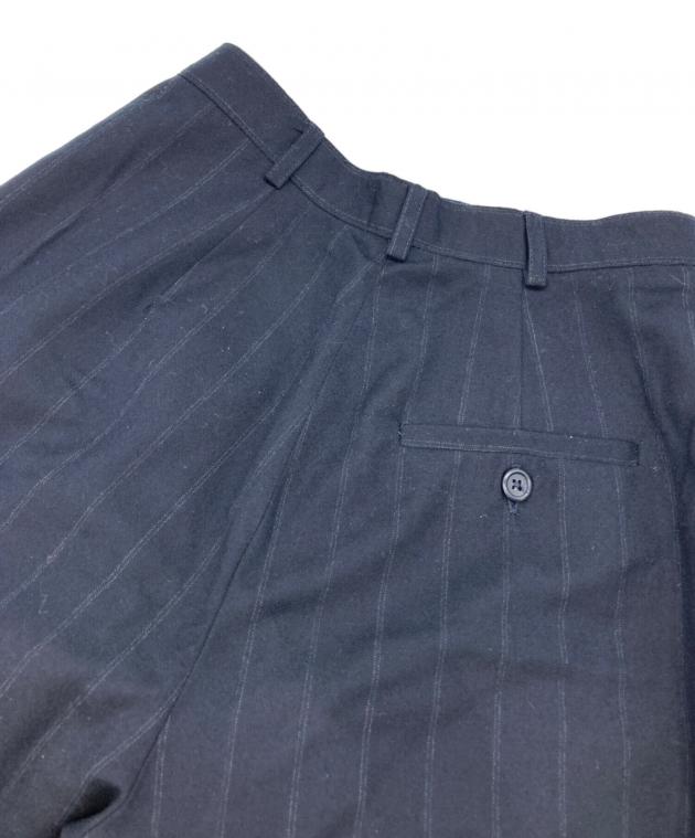 RalphLauren LINEN 2タックスラックス ネイビーW36L30古着 古着 ラルフローレン Ralph Lauren POLO by ツータック リネンパンツ