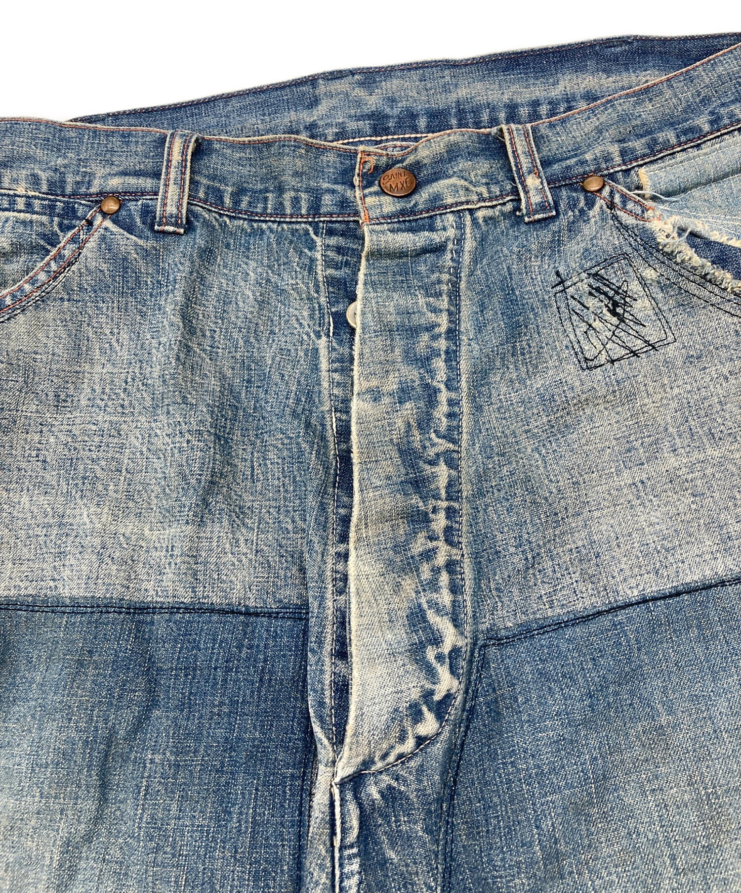 中古・古着通販】SAINT MICHAEL (セントマイケル) DENIM PAINTER PANTS