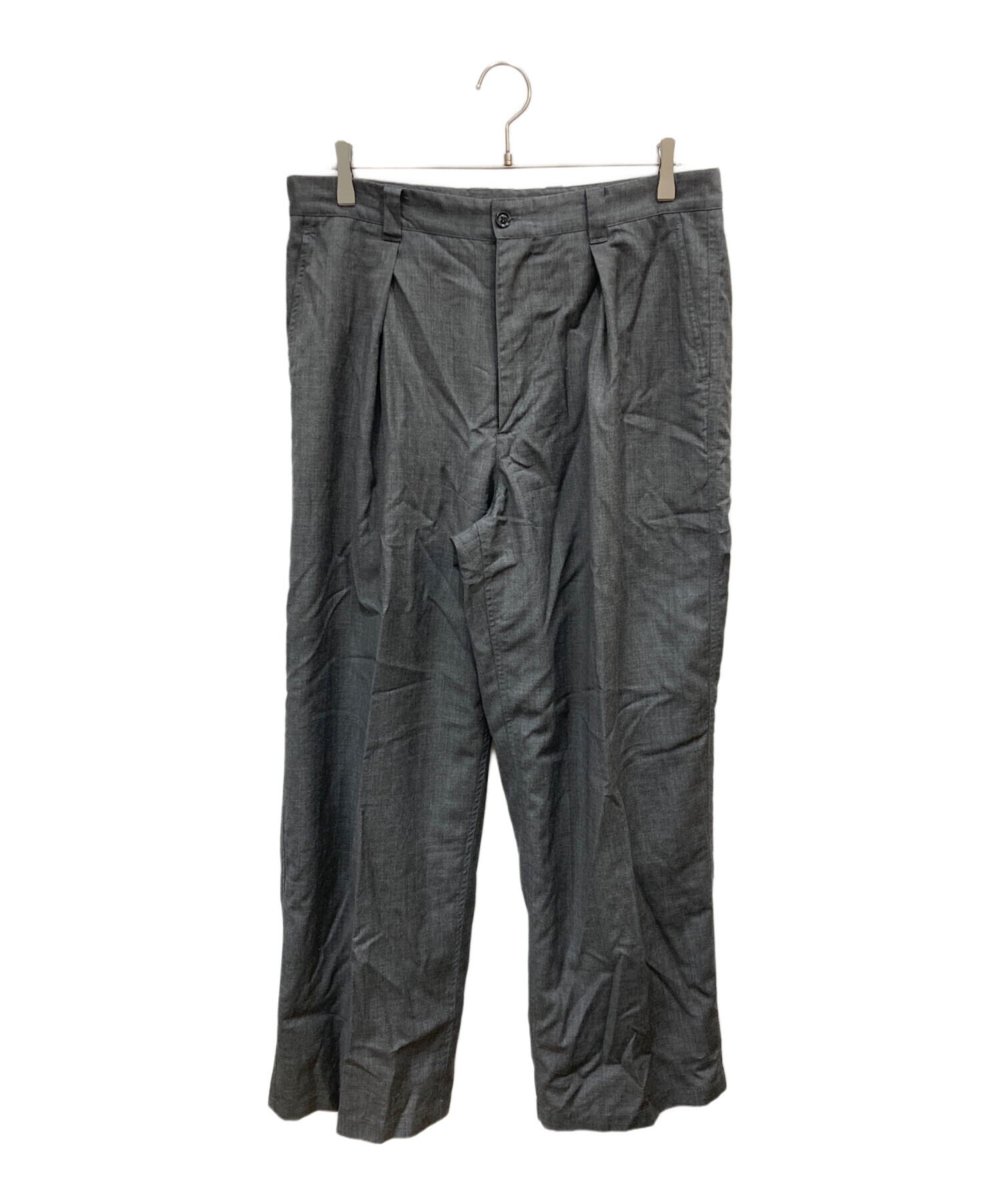 中古・古着通販】RAKINES (ラキネス) モヘア混スラックス グレー