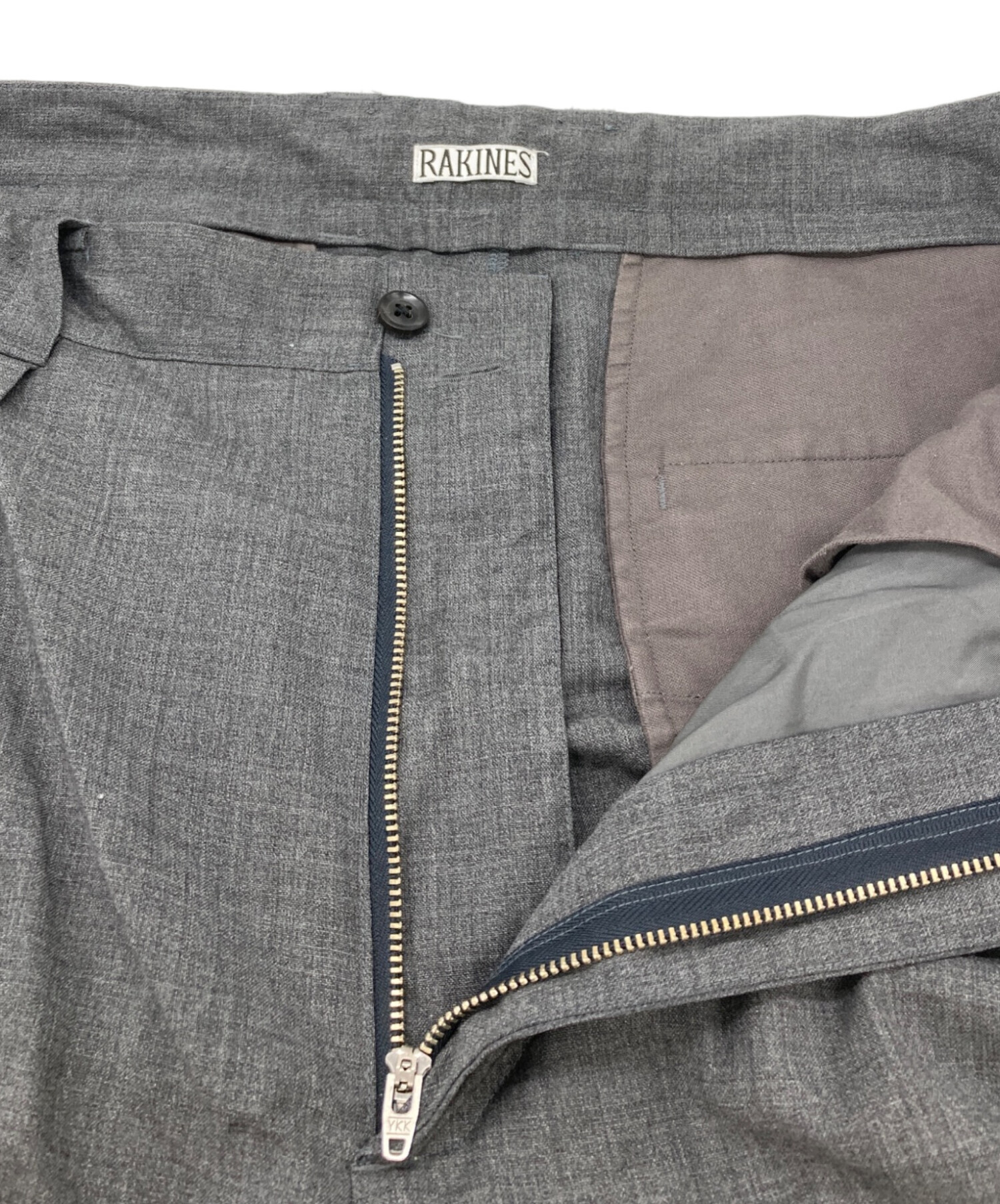 中古・古着通販】RAKINES (ラキネス) モヘア混スラックス グレー