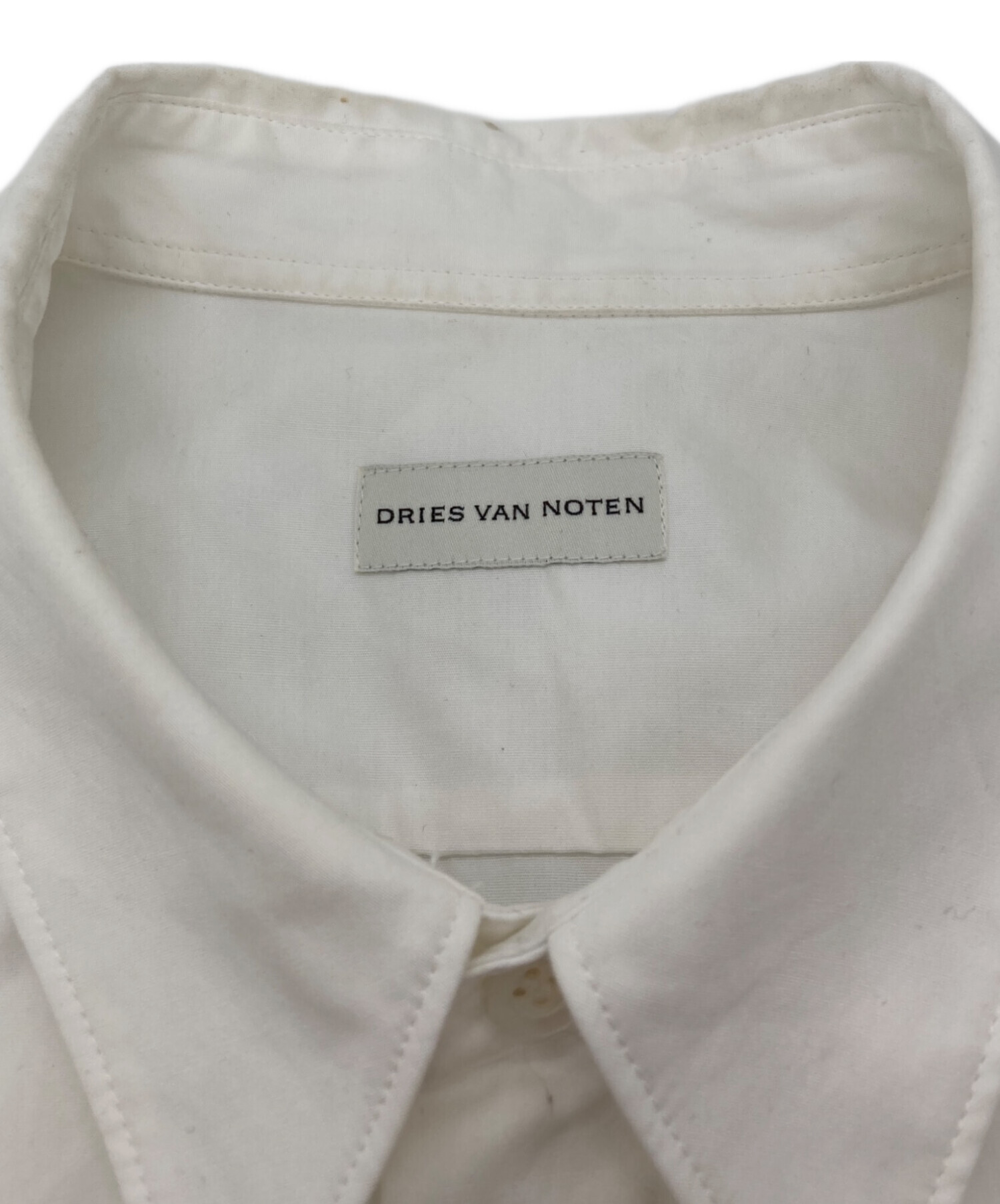 DRIES VAN NOTEN ドリスヴァンノッテン ブラウス XS 白 【古着】【中古】【送料無料】 中古・古着通販】DRIES VAN NOTEN (ドリスヴァンノッテン) CORRAN 1464