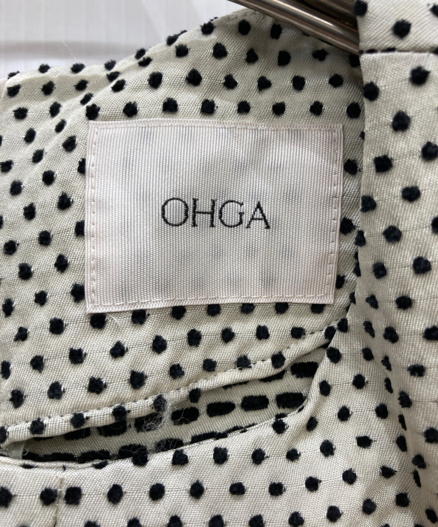 中古・古着通販】OHGA (オオガ) バルーン半袖ブラウス ホワイト 中古・古着通販】OHGA (オオガ) バルーン半袖ブラウス ホワイト