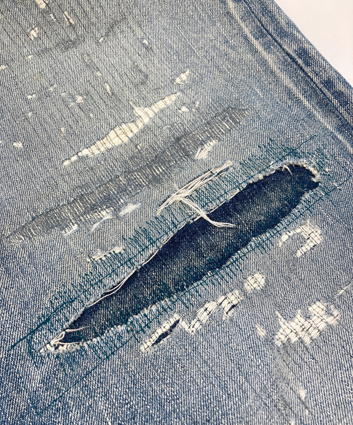 中古・古着通販】NEXUSVII (ネクサスセブン) DAMAGED LOOSE DENIM