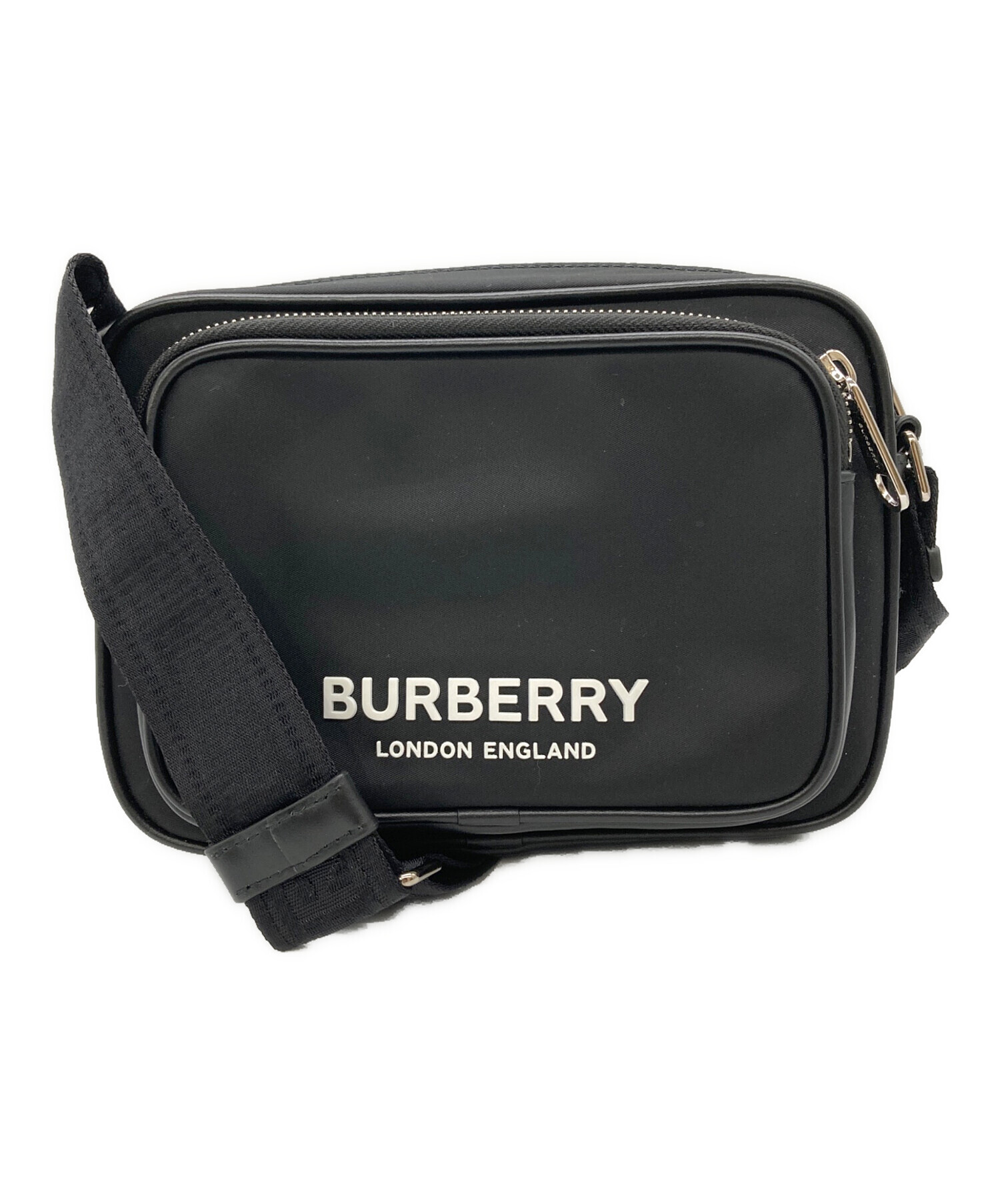 BURBERRY ブラック ボディバッグ 中古・古着通販】BURBERRY (バーバリー) クロスボディバッグ ブラック