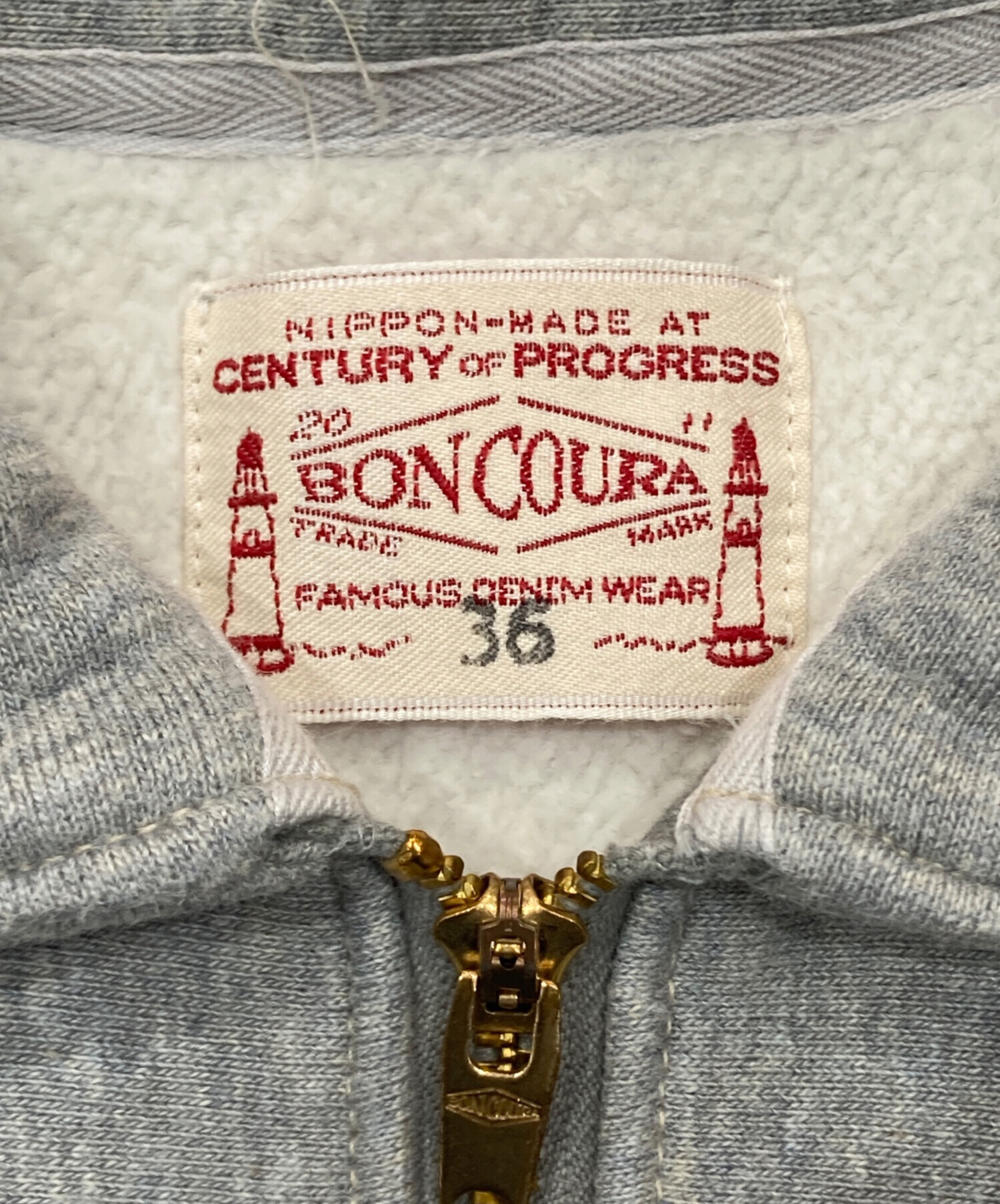 中古・古着通販】BONCOURA (ボンクラ) ARCH (アーチ) HALF ZIP SWEAT 