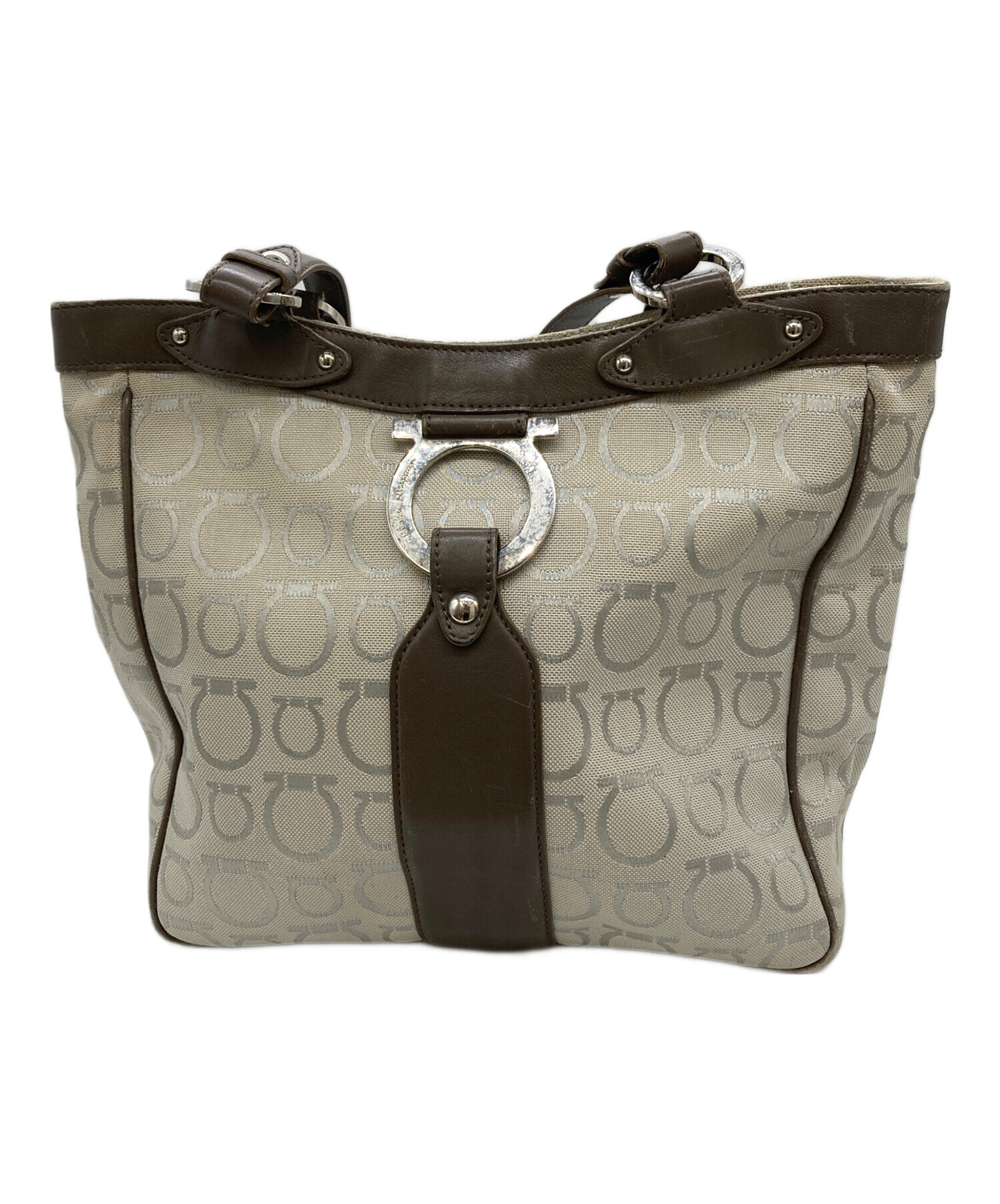 新品 FERRAGAMO フェラガモ トートバッグ ITEMS キャンバス 中古・古着通販】Salvatore Ferragamo (サルヴァトーレ フェラガモ