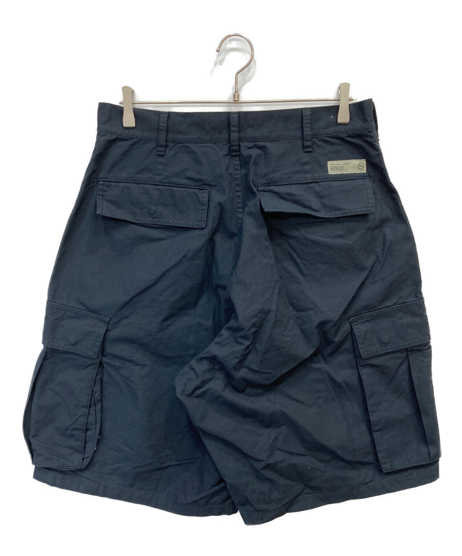 ネイバーフッド NEIGHBOR HOOD ショートパンツ ハーフパンツ 紺 黒 中古・古着通販】NEIGHBORHOOD (ネイバーフッド) カーゴショートパンツ