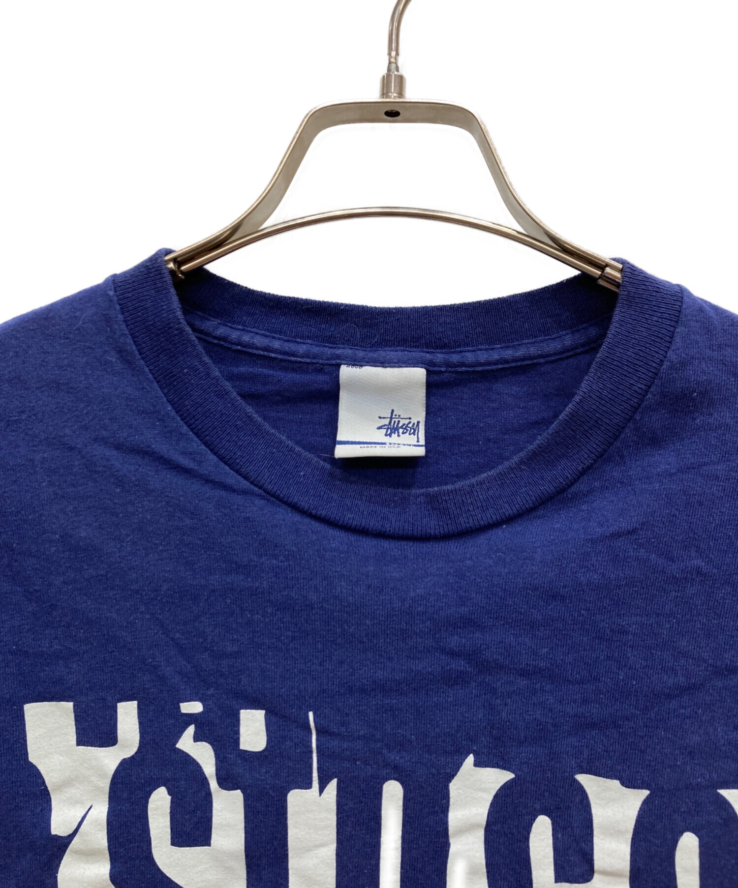 中古・古着通販】stussy (ステューシー) プリントTシャツ ネイビー
