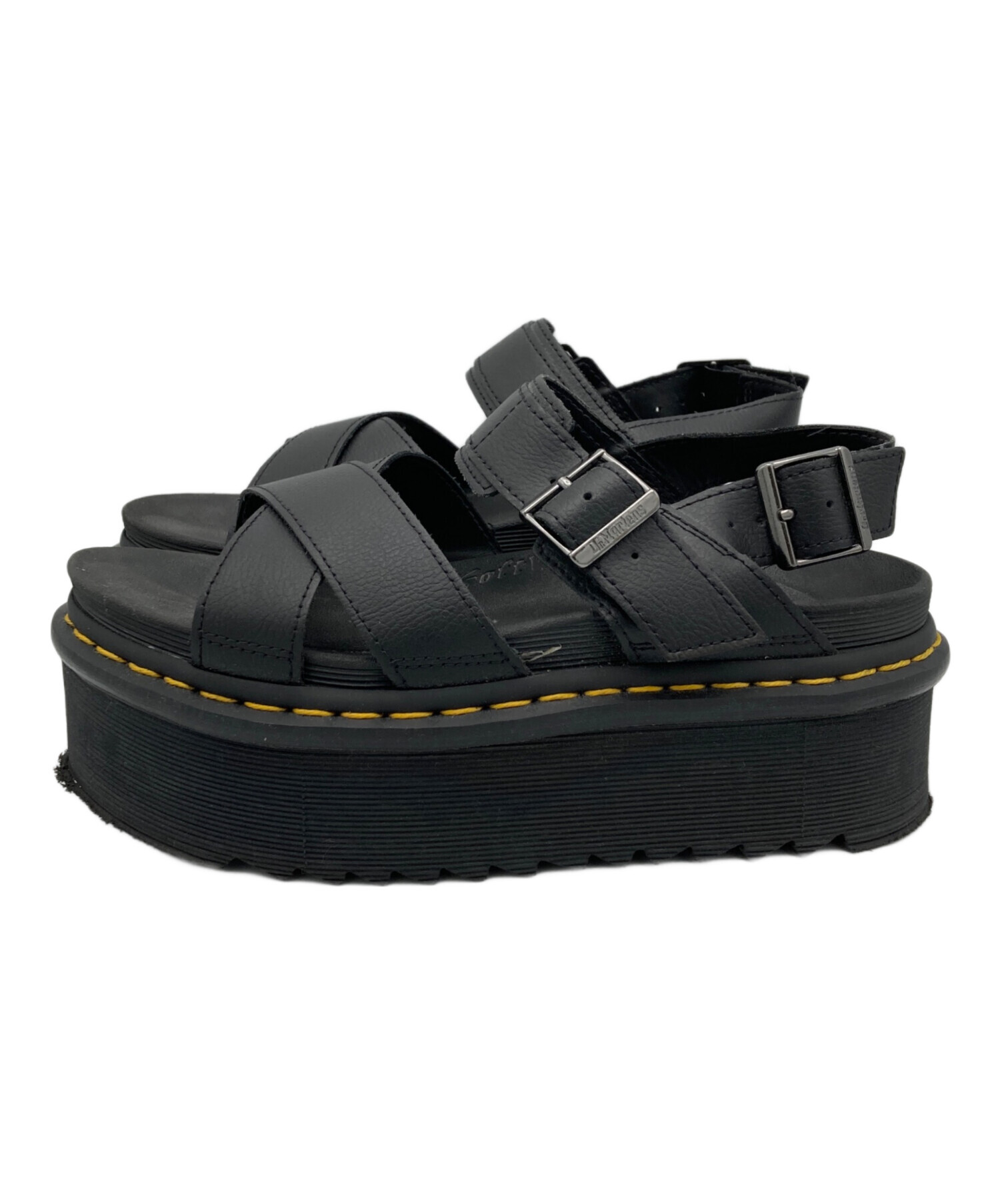 最終値下げ【極美品】Dr.Martens VOSS II UK6 黒 中古・古着通販】Dr.Martens (ドクターマーチン) VOSS II QUAD