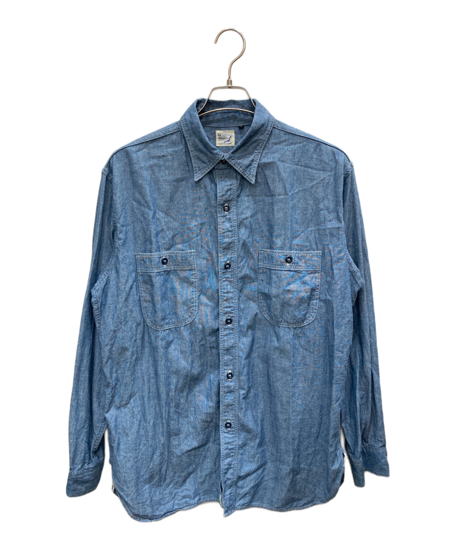 中古・古着通販】orSlow (オアスロウ) CHAMBRAY WORK SHIRT 