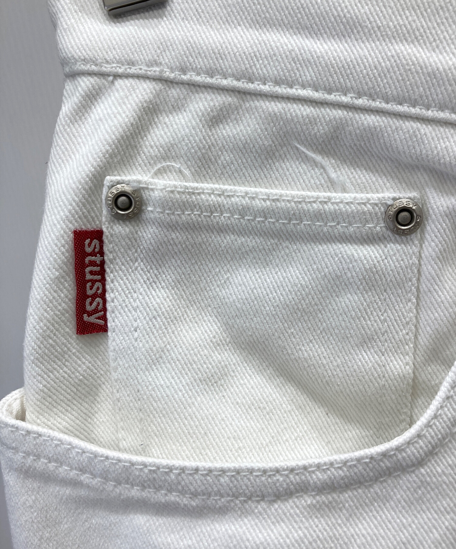 中古・古着通販】stussy (ステューシー) ホワイトデニムパンツ