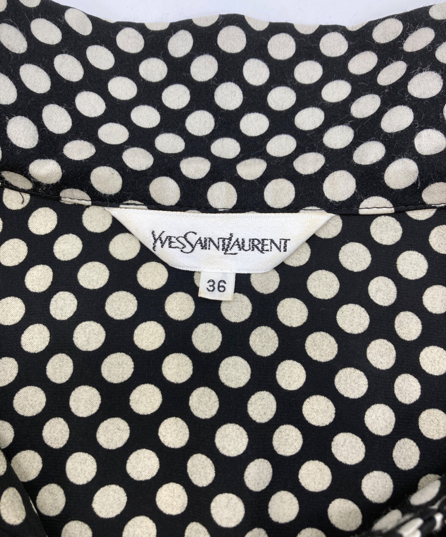 中古・古着通販】Yves Saint Laurent (イヴサンローラン) ドットフリル