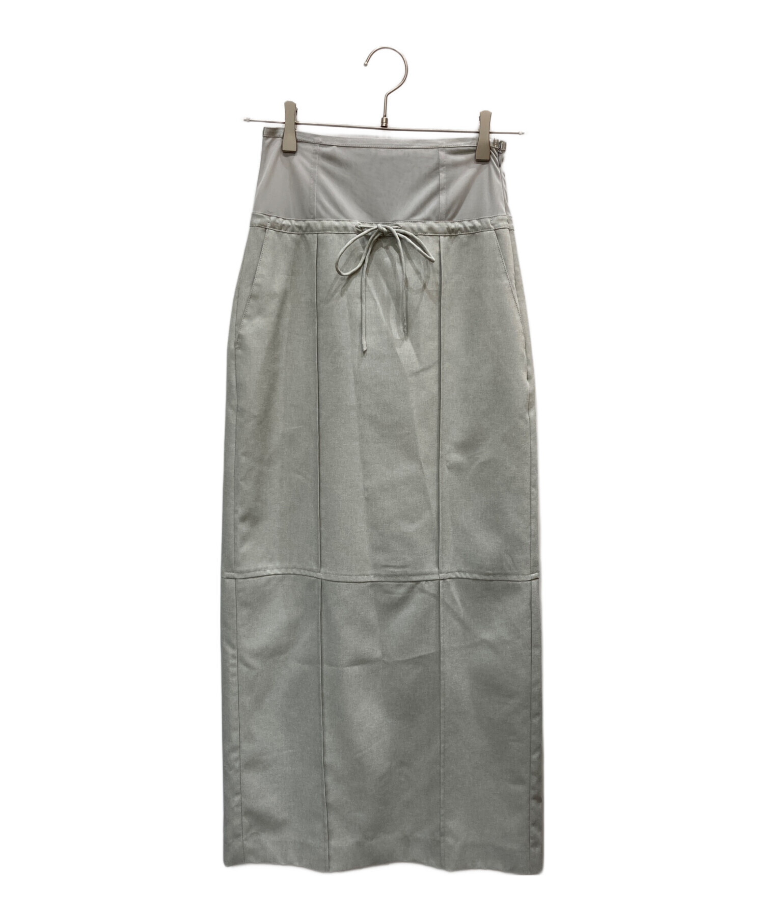 中古・古着通販】Ameri (アメリ) PIN TUCK PENCIL CORSET SKIRT グレー