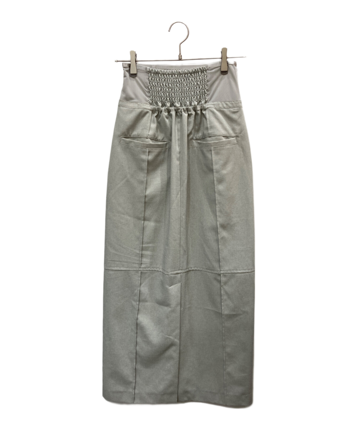 中古・古着通販】Ameri (アメリ) PIN TUCK PENCIL CORSET SKIRT グレー