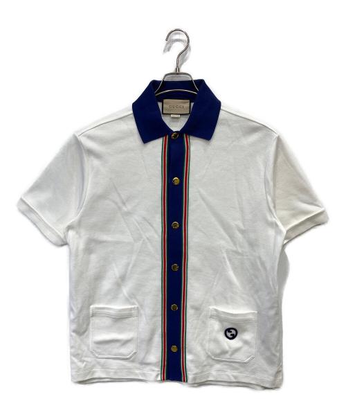 中古・古着通販】GUCCI (グッチ) 半袖シャツ ホワイト サイズ:M