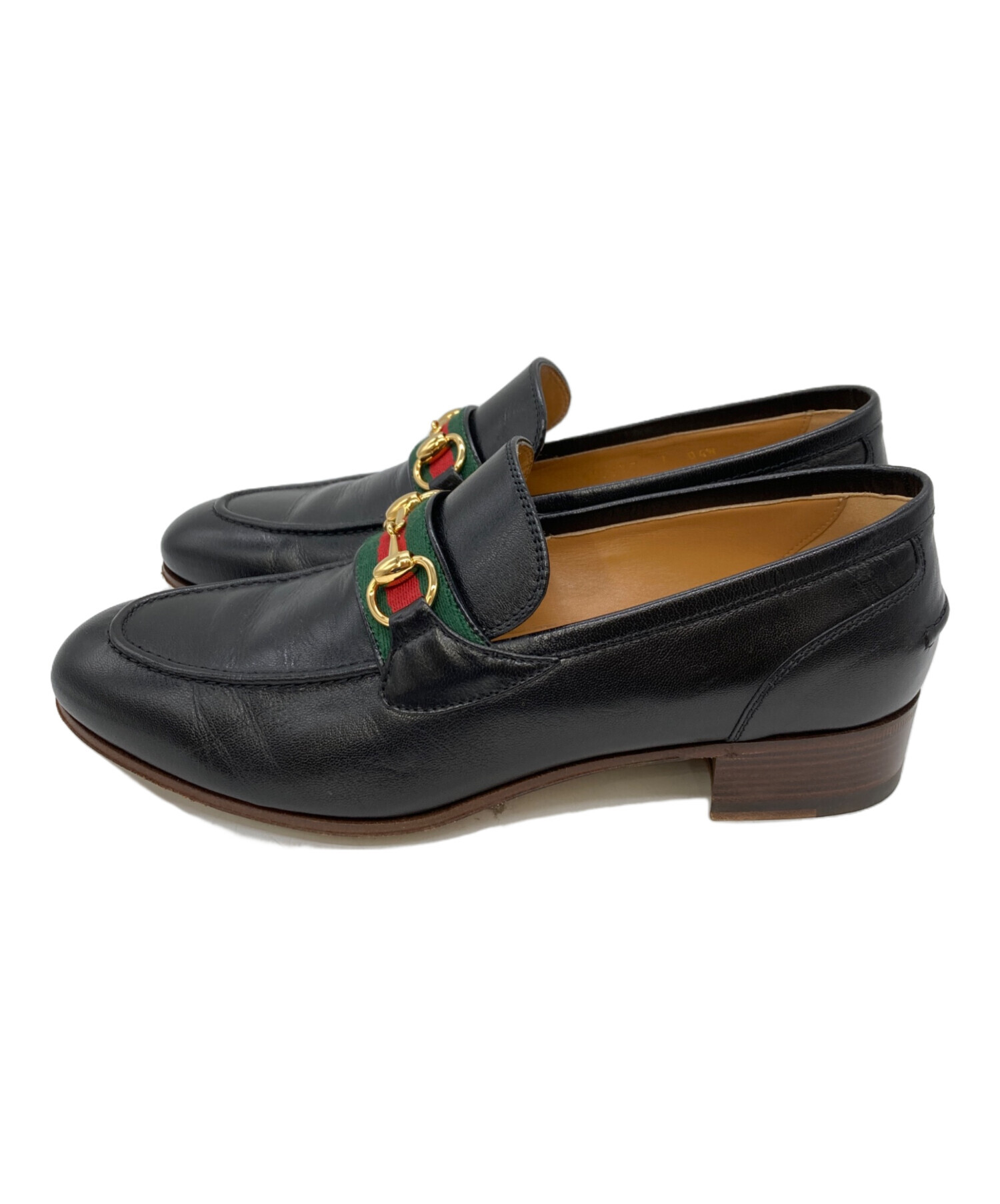 グッチGUCCIローファー　シェリーライン　ホースビット GUCCI グッチ パテントレザー シェリーライン ホースビット ローファー