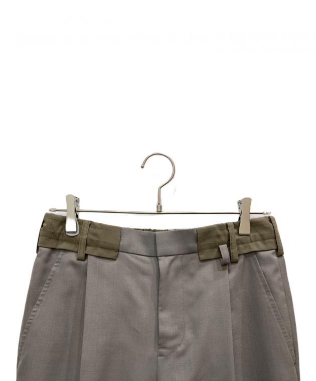 中古・古着通販】sacai (サカイ) Suiting Pants カーキ サイズ:1