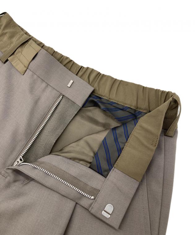 中古・古着通販】sacai (サカイ) Suiting Pants カーキ サイズ:1