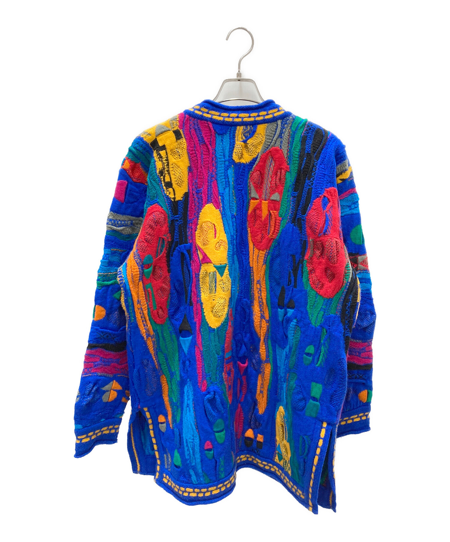 中古・古着通販】COOGI (クージー) 3Dニットカーディガン マルチカラー 