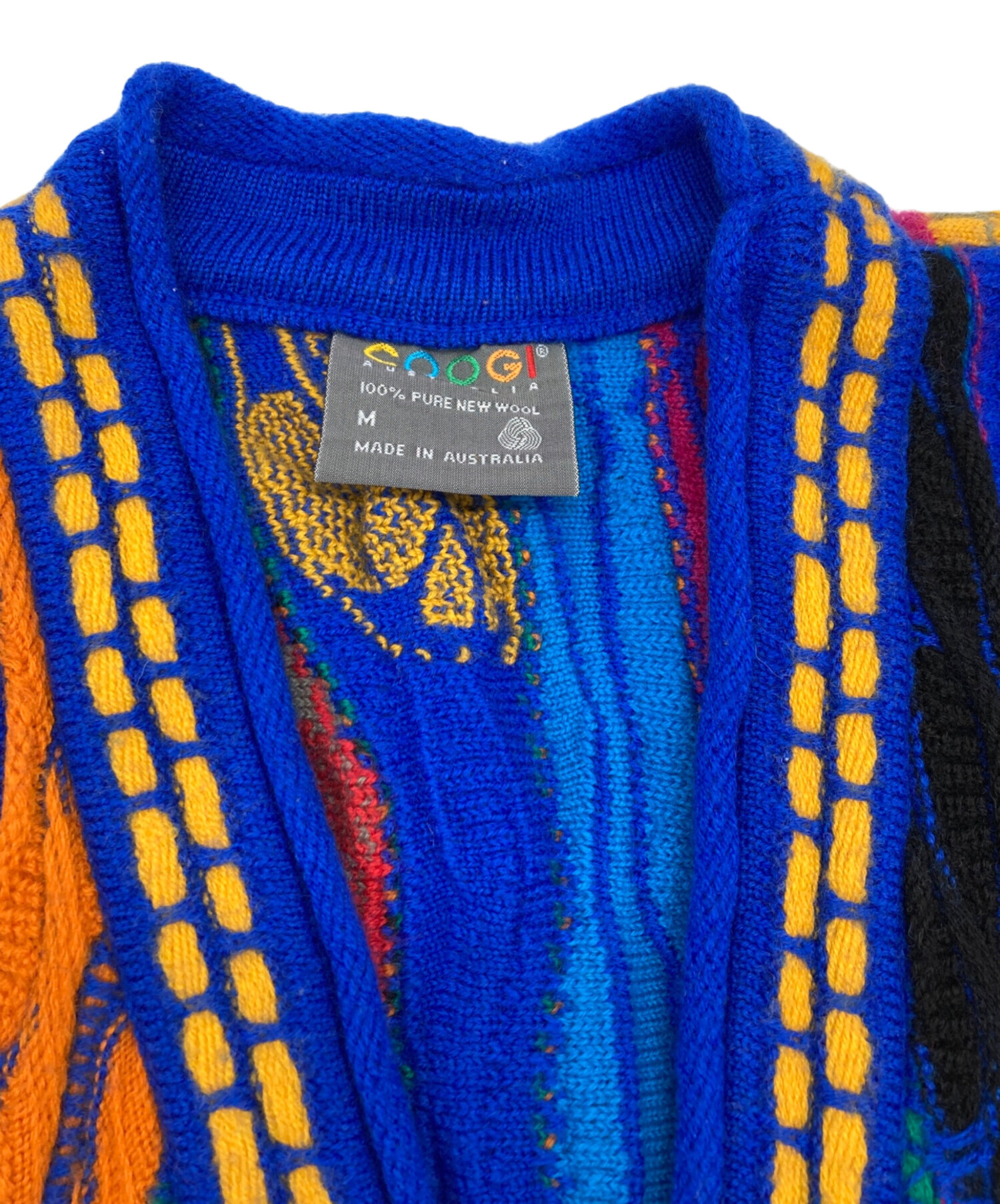 中古・古着通販】COOGI (クージー) 3Dニットカーディガン マルチカラー 