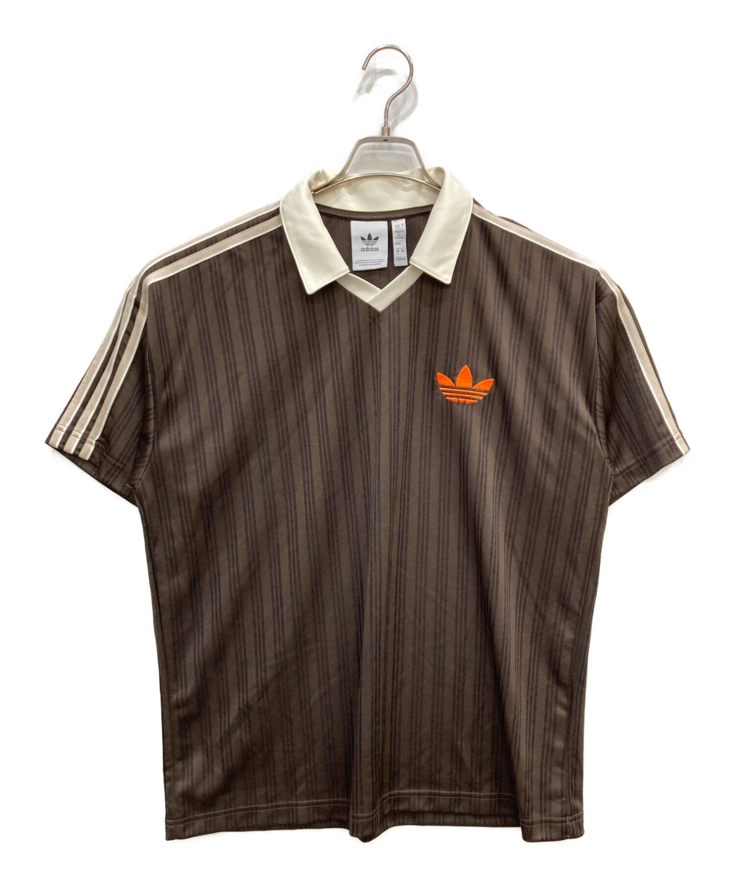 中古・古着通販】adidas (アディダス) U FOOTBALL JERSEY TEE ブラウン