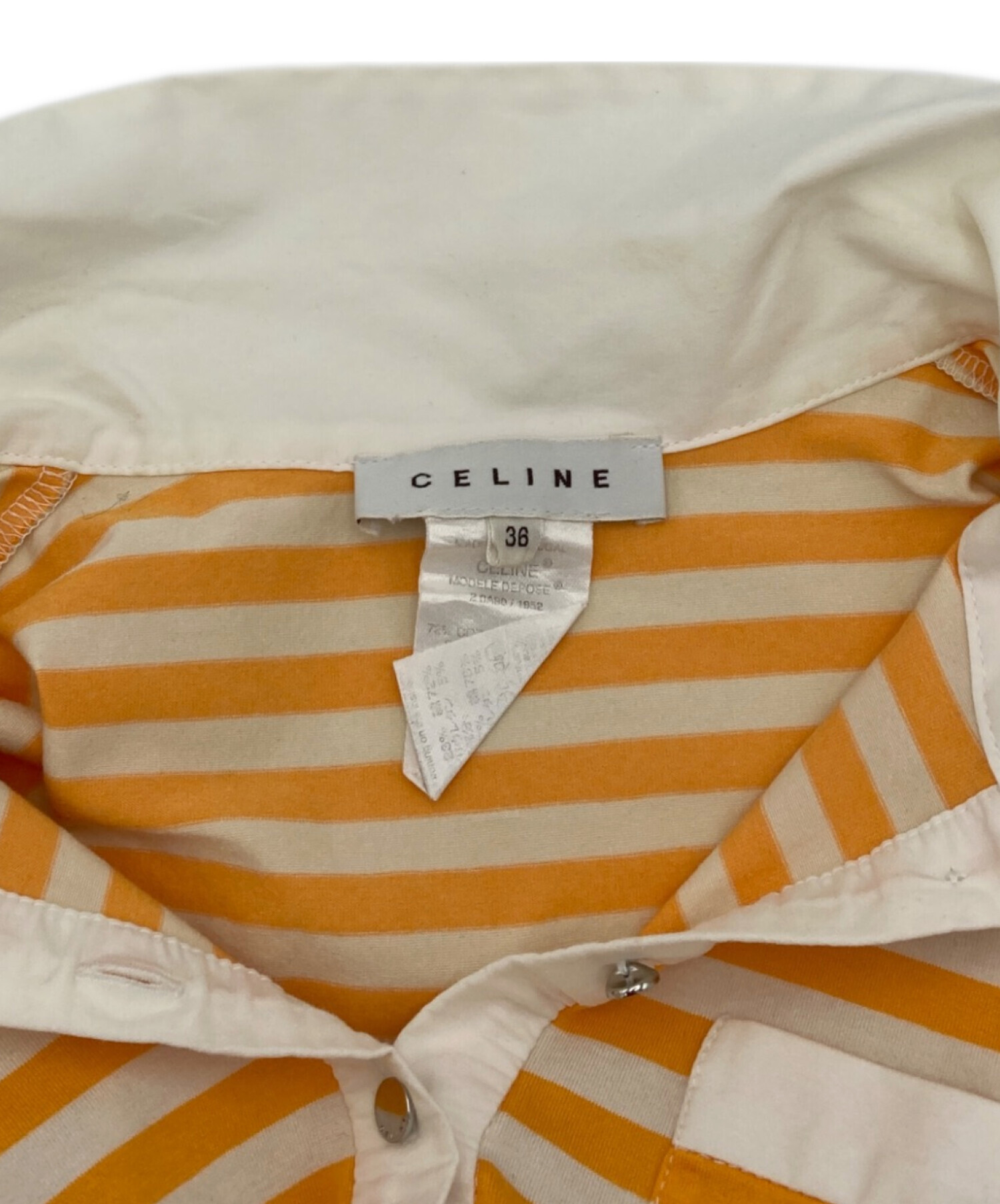 中古・古着通販】CELINE (セリーヌ) ポロシャツ オレンジ サイズ:36