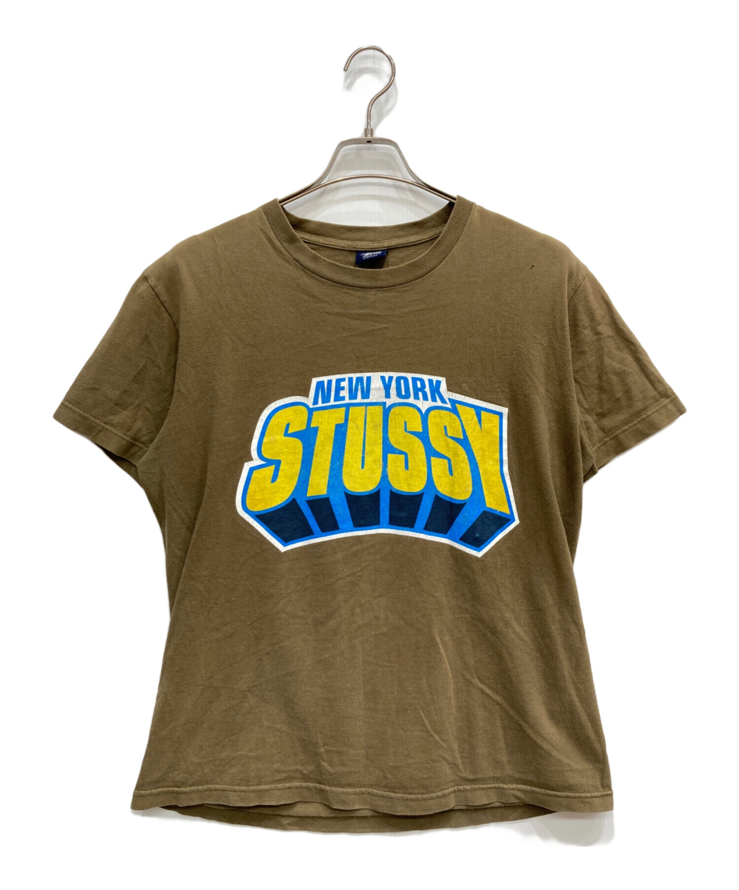 中古・古着通販】stussy (ステューシー) プリントTシャツ ブラウン