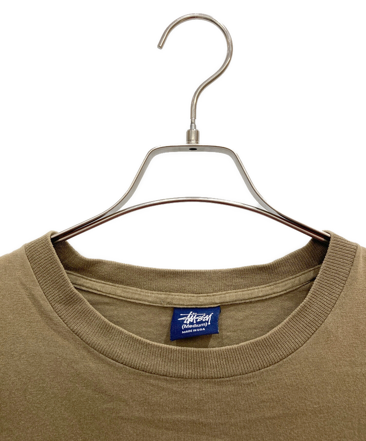中古・古着通販】stussy (ステューシー) プリントTシャツ ブラウン